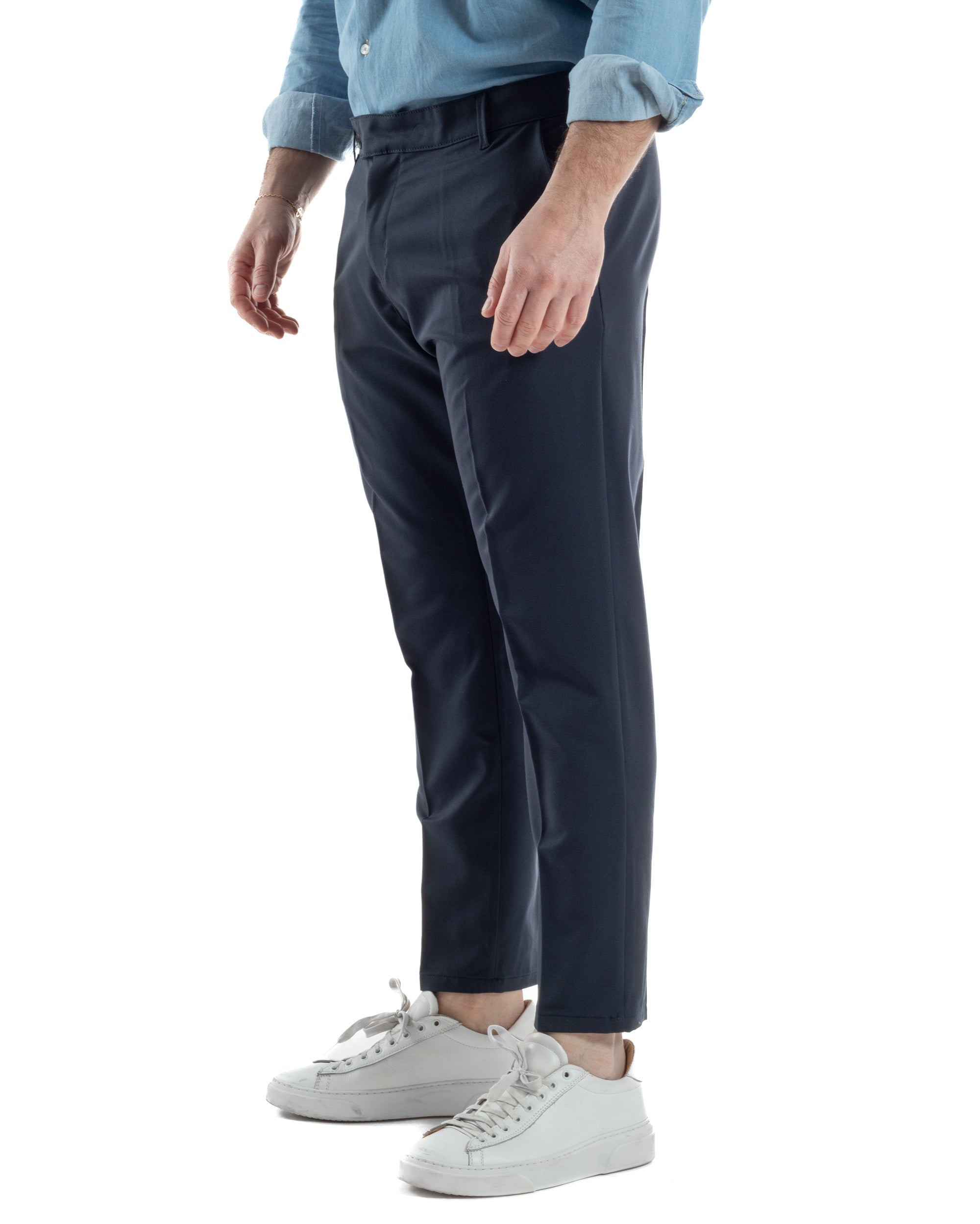 Pantaloni Viscosa Abbottonatura Allungata Basic TCP1000A