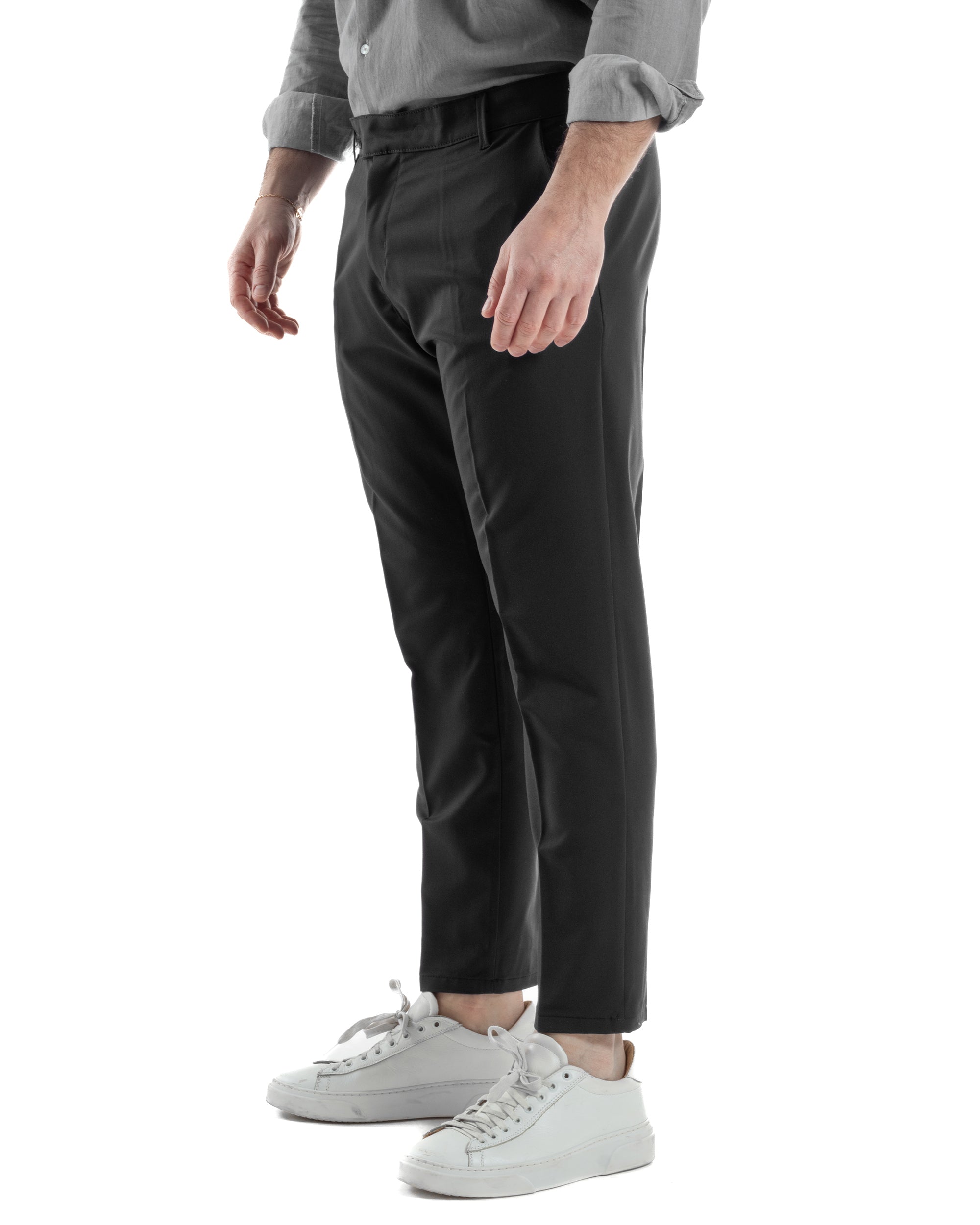 Pantaloni Viscosa Abbottonatura Allungata Basic TCP1002A