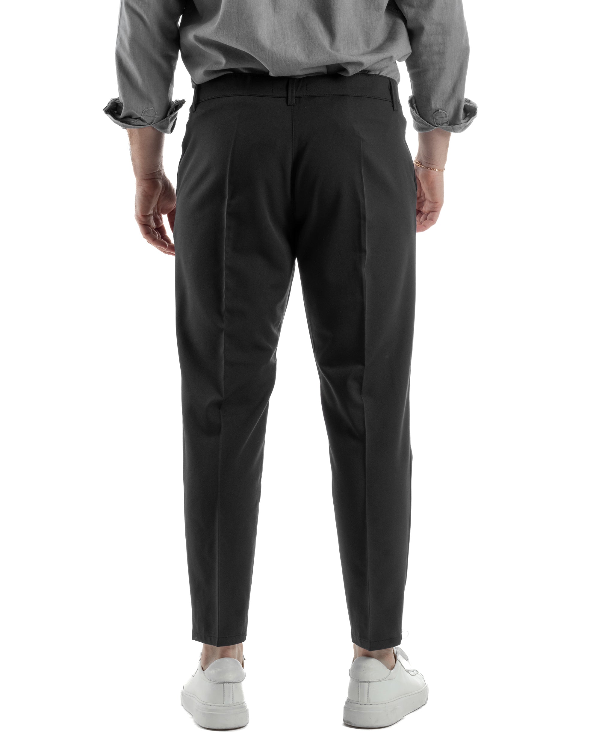 Pantaloni Viscosa Abbottonatura Allungata Basic TCP1002A