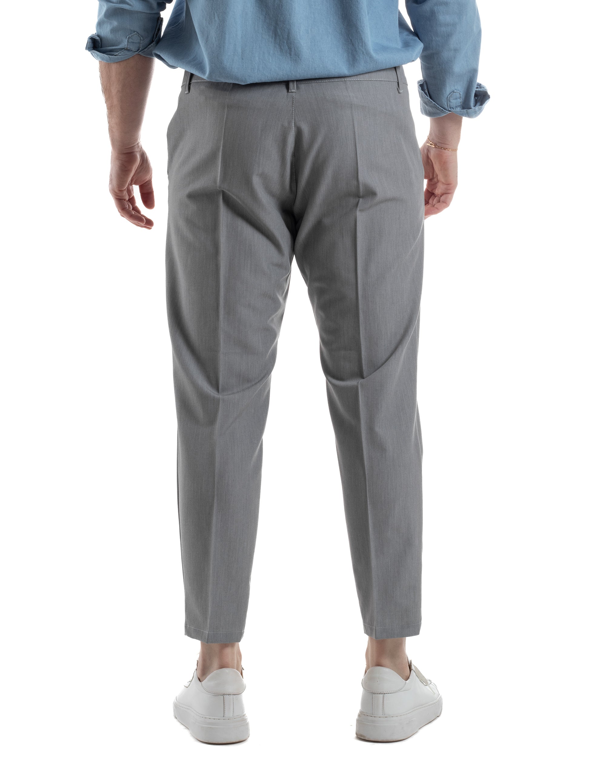 Pantaloni Viscosa Abbottonatura Allungata Basic TCP1003A