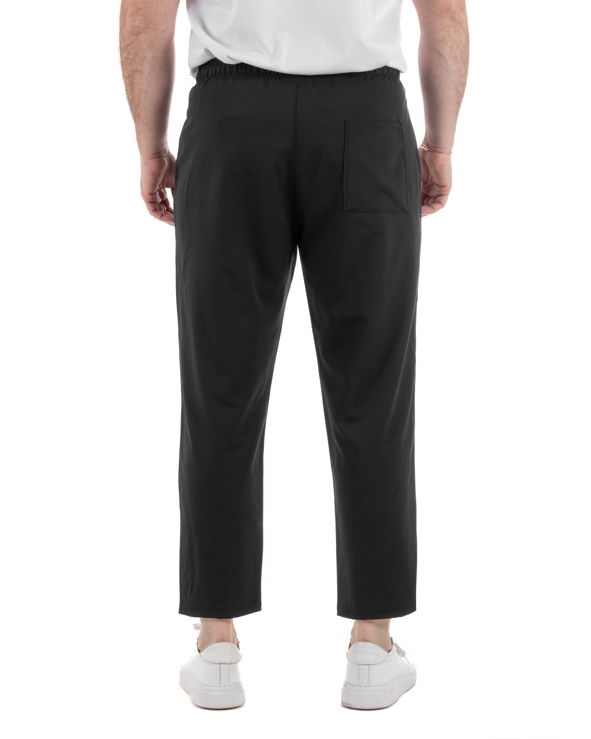 Pantaloni Viscosa Jogger Nero TCP1006A