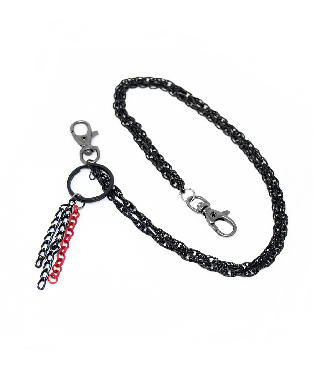 Catena da Pantalone Uomo Unisex Doppia Nero Catenina Accessorio GIOSAL-TR1007A