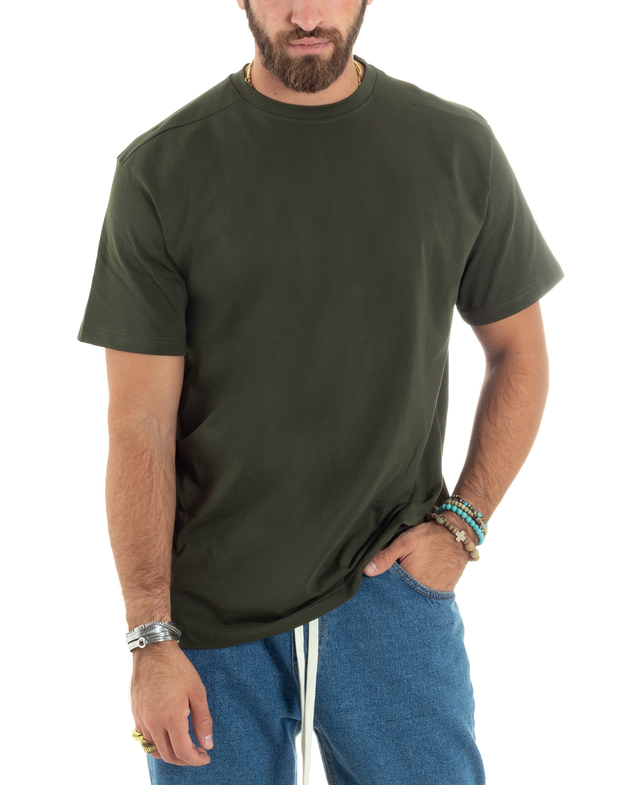 T-shirt Basic Uomo 100% Cotone: La Base Perfetta In 20 Colori, Dalla XS Alla 6XL - 4