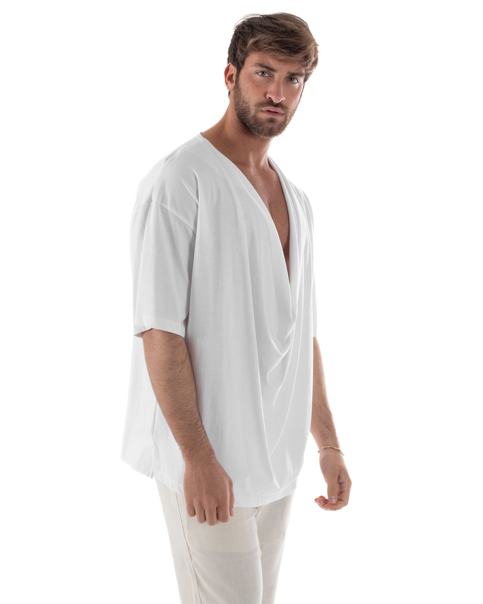 T-shirt Cotone Drappeggiata TS3117A