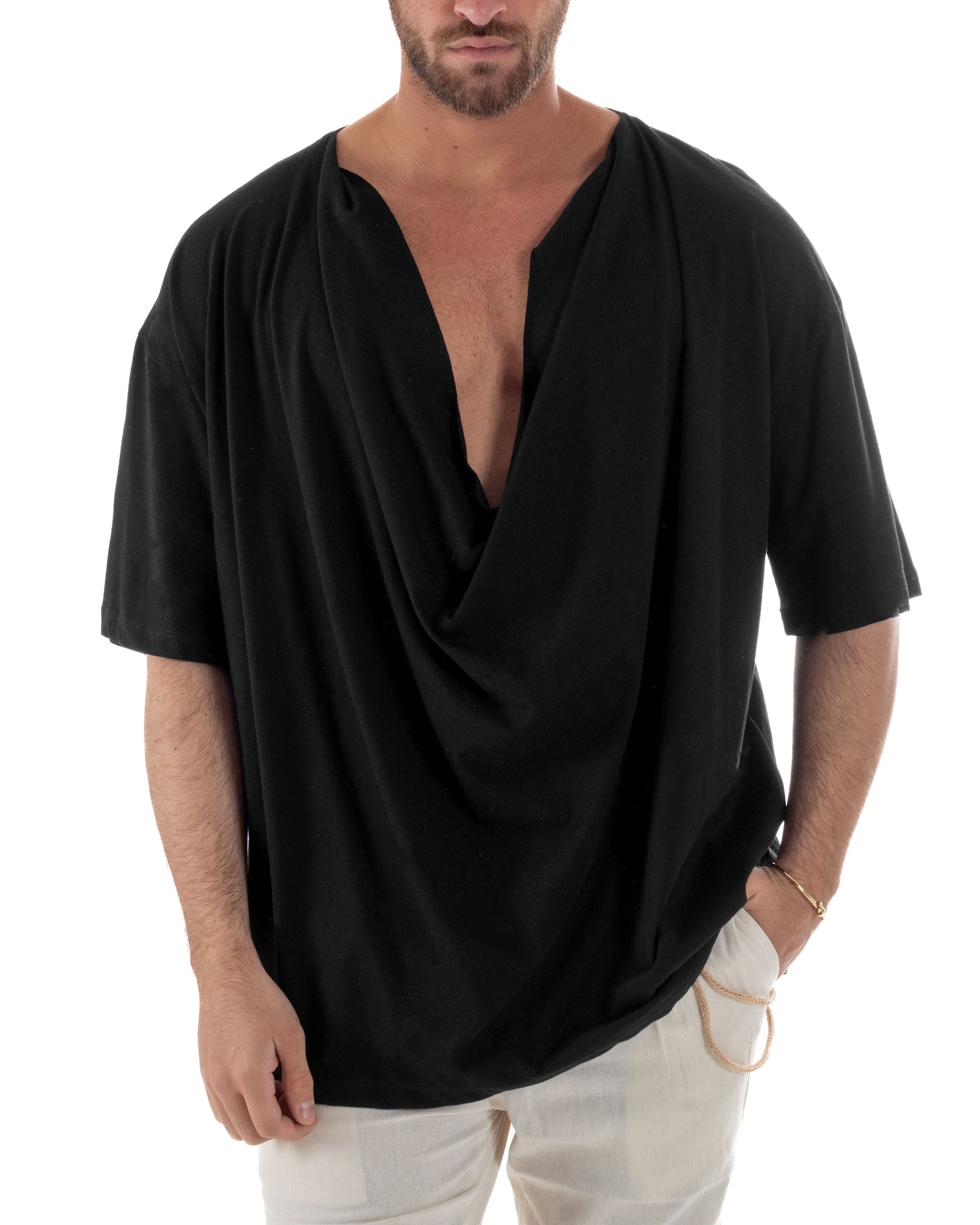 T-shirt Cotone Drappeggiata TS3118A