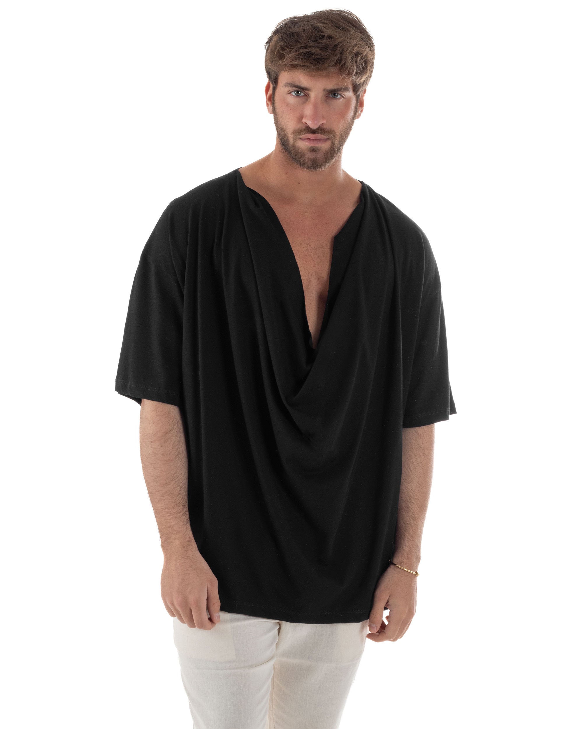 T-shirt Cotone Drappeggiata TS3118A