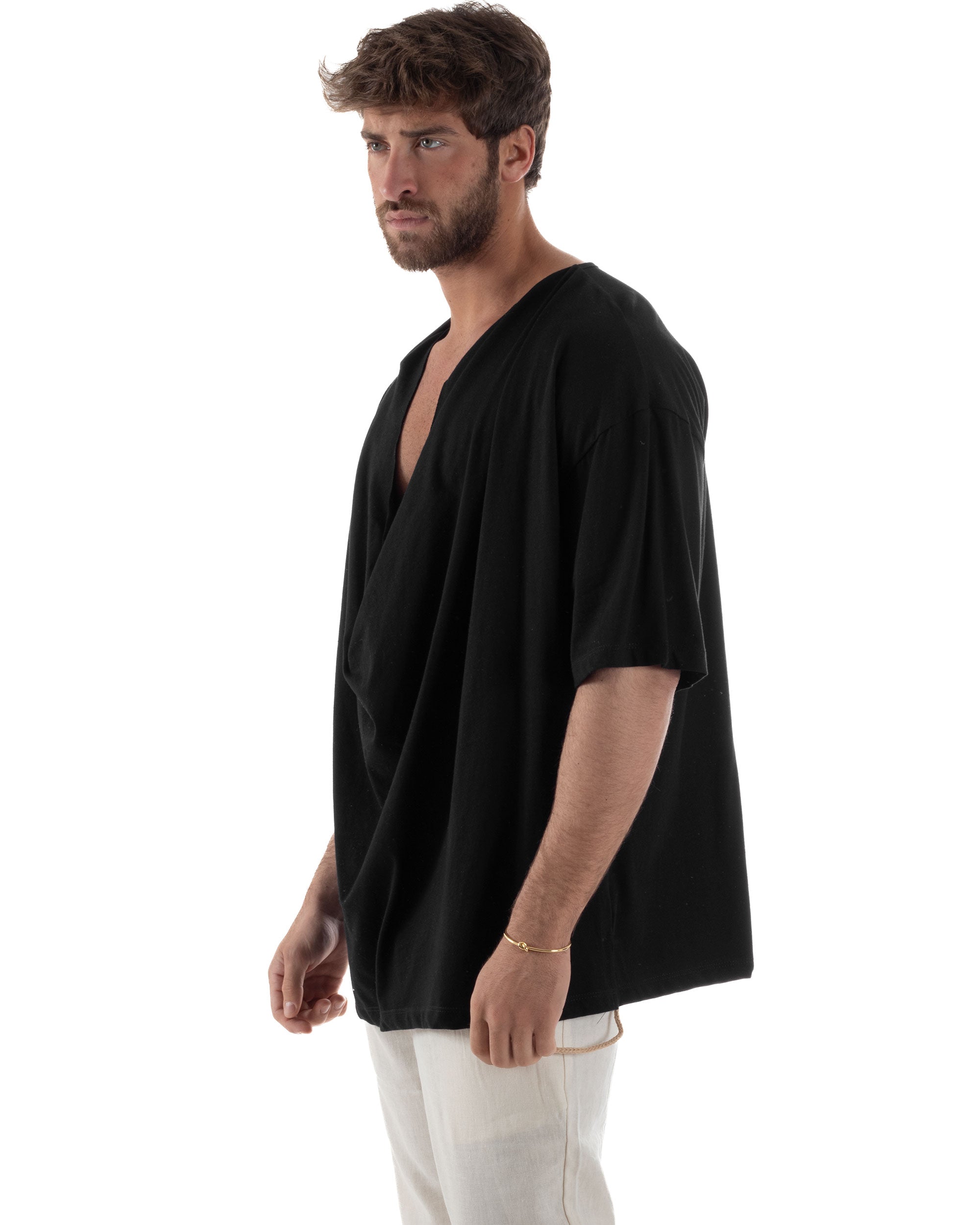 T-shirt Cotone Drappeggiata TS3118A