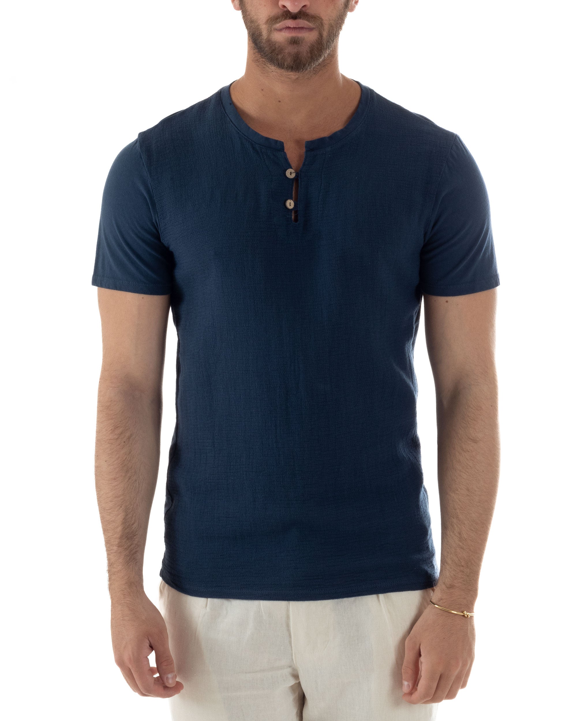 T-shirt Con Bottoncini Cotone Regular Fit TS3119A