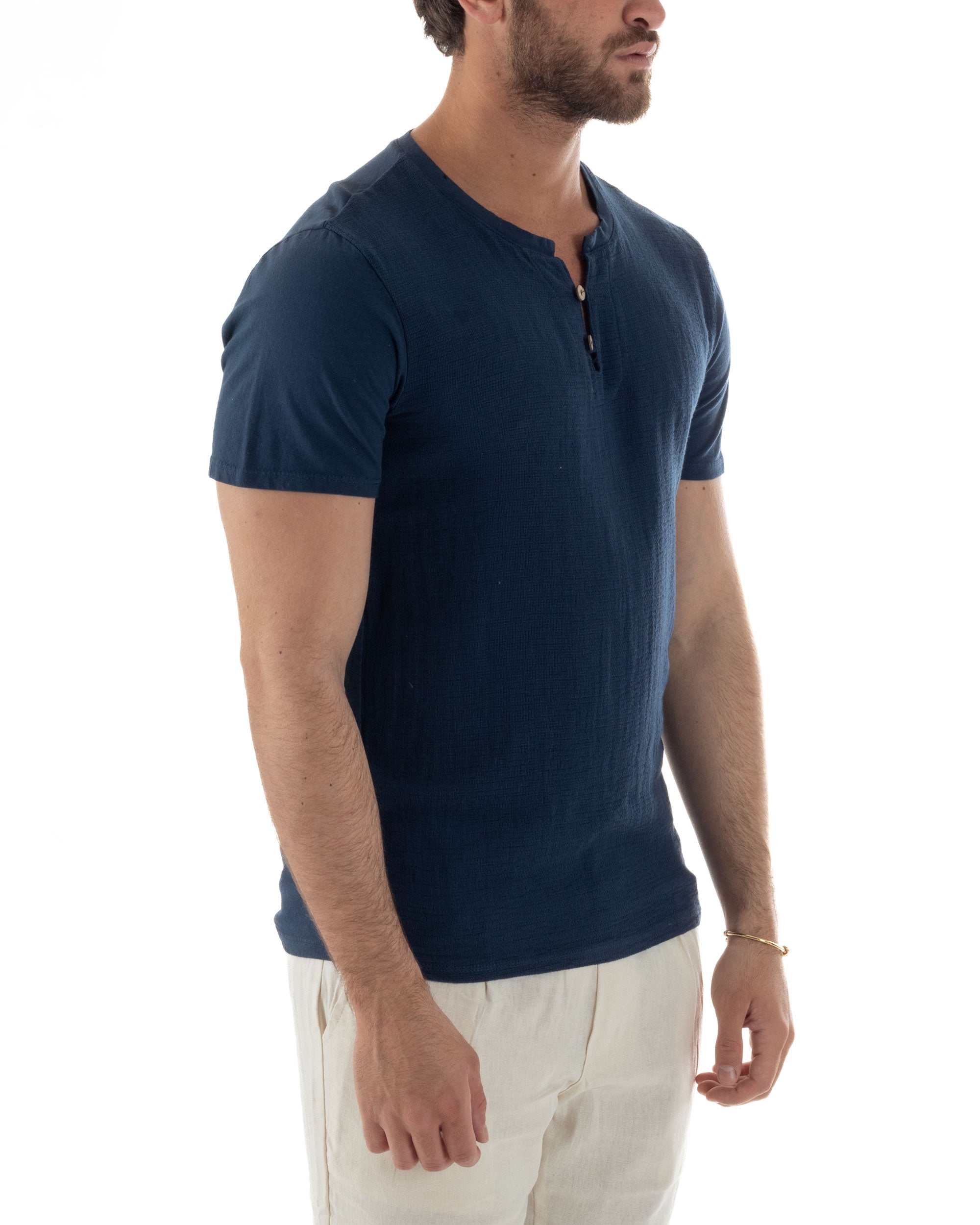 T-shirt Con Bottoncini Cotone Regular Fit TS3119A