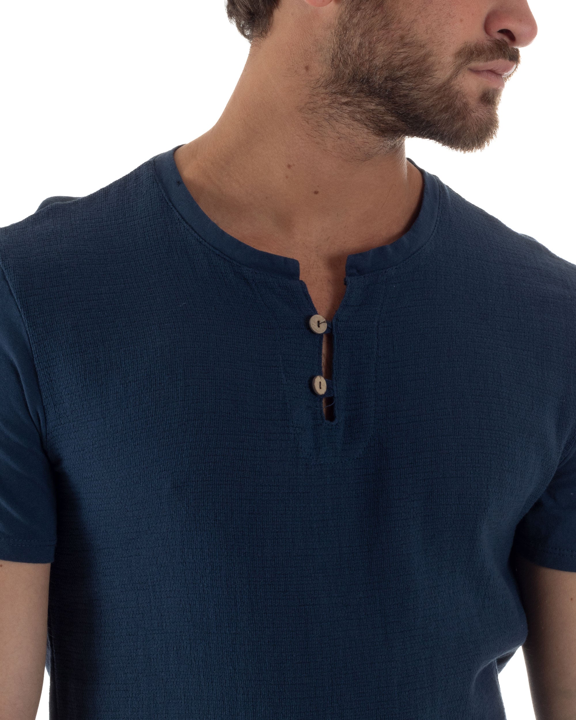 T-shirt Con Bottoncini Cotone Regular Fit TS3119A