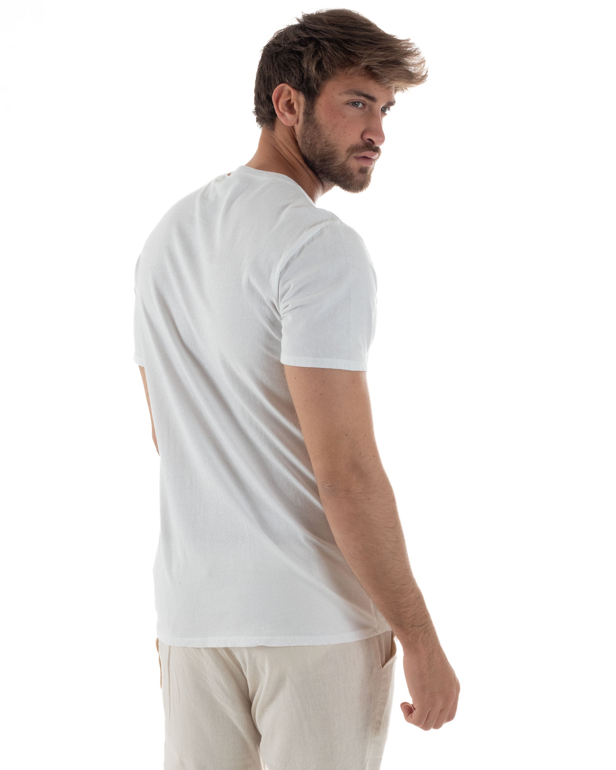 T-shirt Con Bottoncini Cotone Regular Fit TS3121A