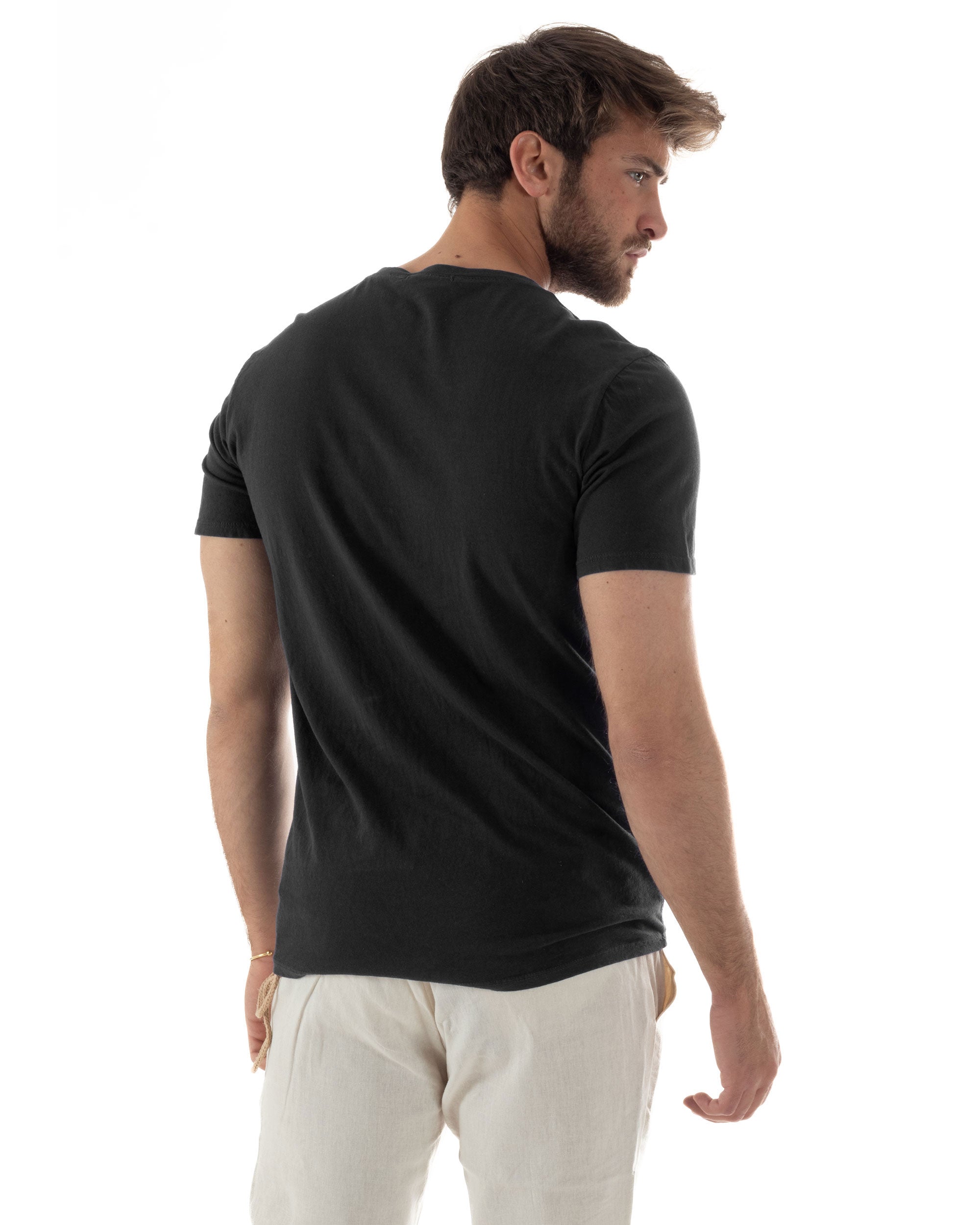 T-shirt Con Bottoncini Cotone Regular Fit TS3122A