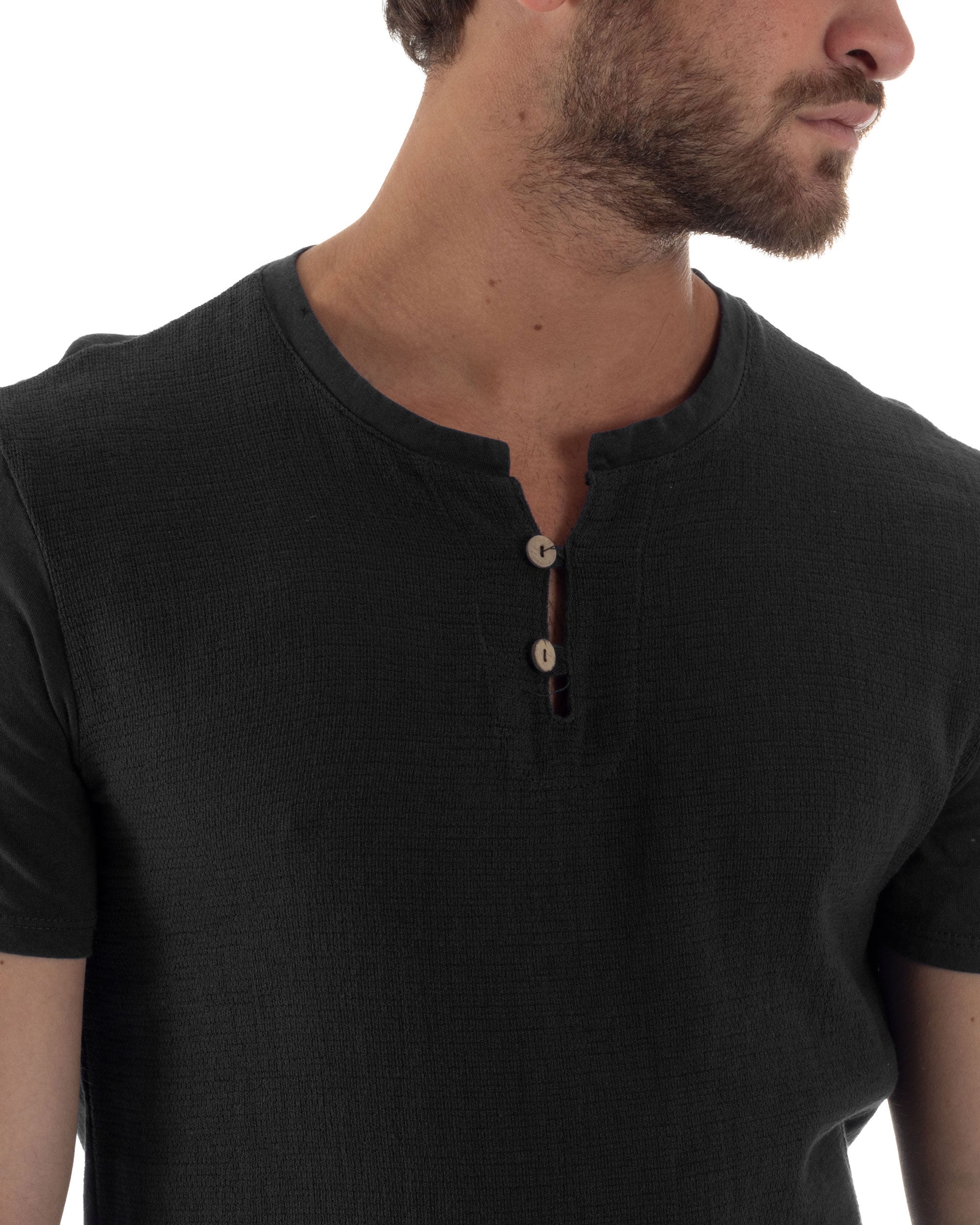 T-shirt Con Bottoncini Cotone Regular Fit TS3122A