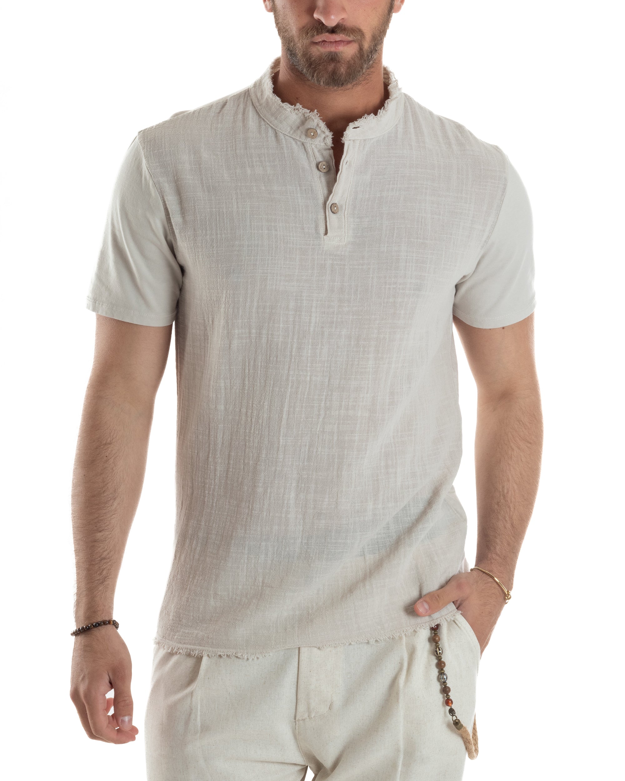 T-shirt Serafino Taglio Vivo Regular Fit TS3139A