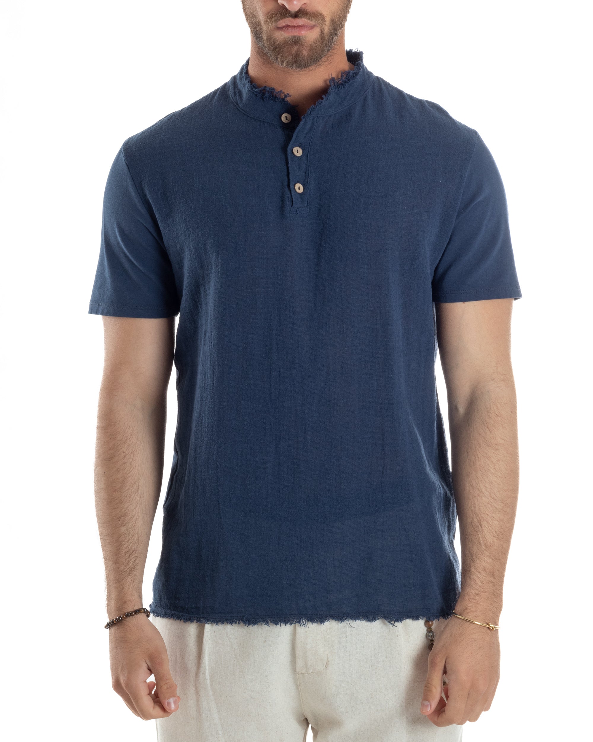 T-shirt Serafino Taglio Vivo Regular Fit TS3140A