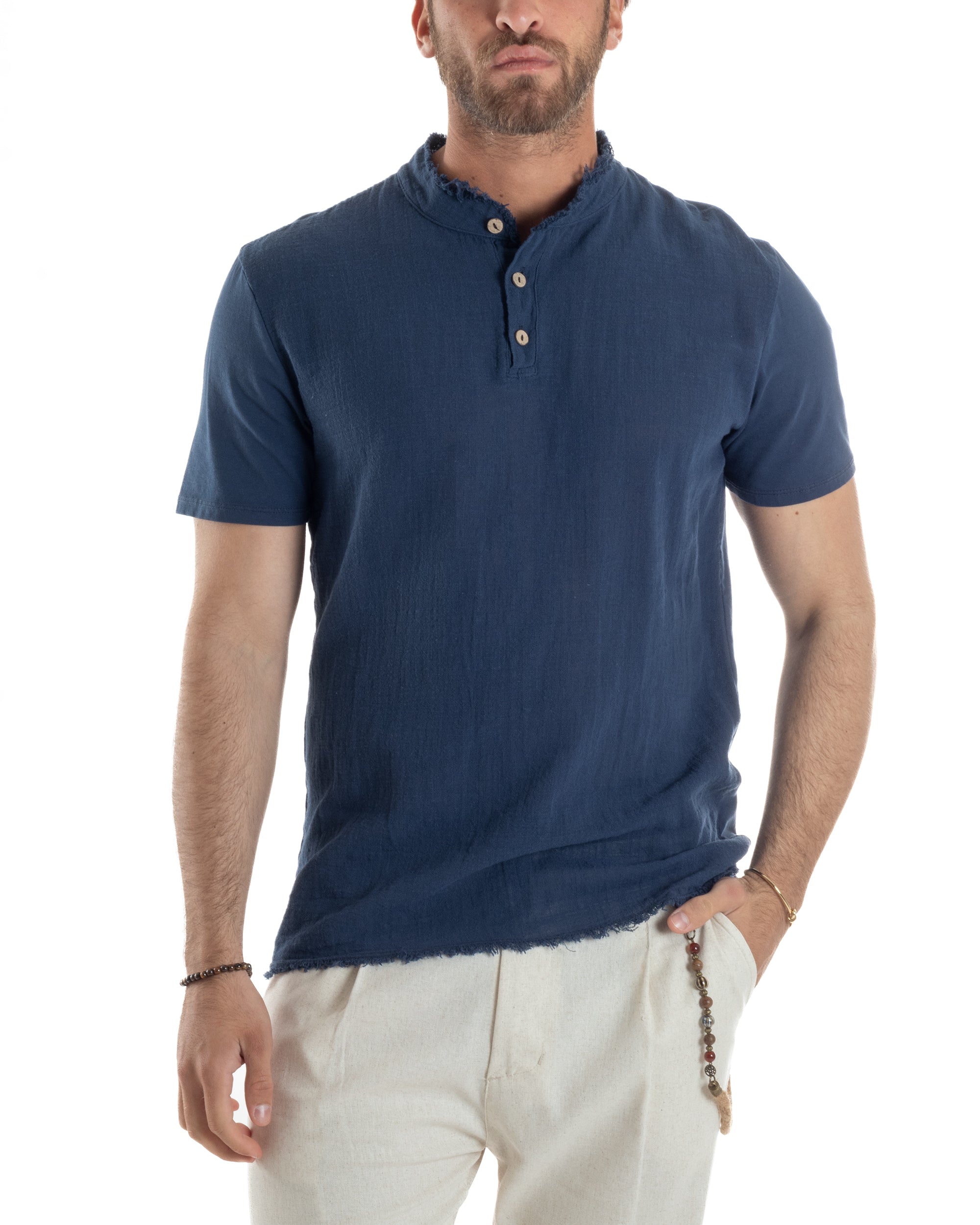 T-shirt Serafino Taglio Vivo Regular Fit TS3140A