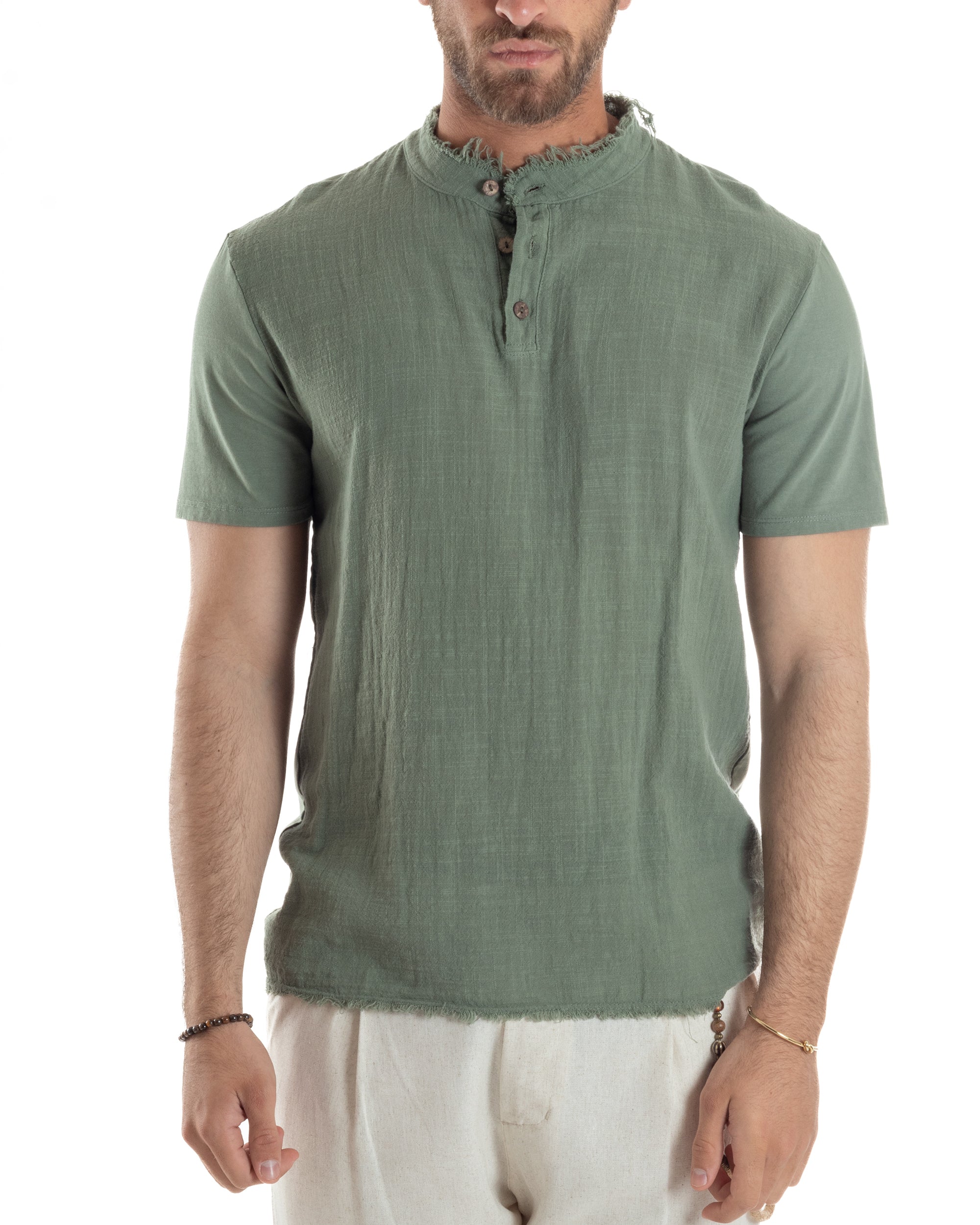 T-shirt Serafino Taglio Vivo Regular Fit TS3141A