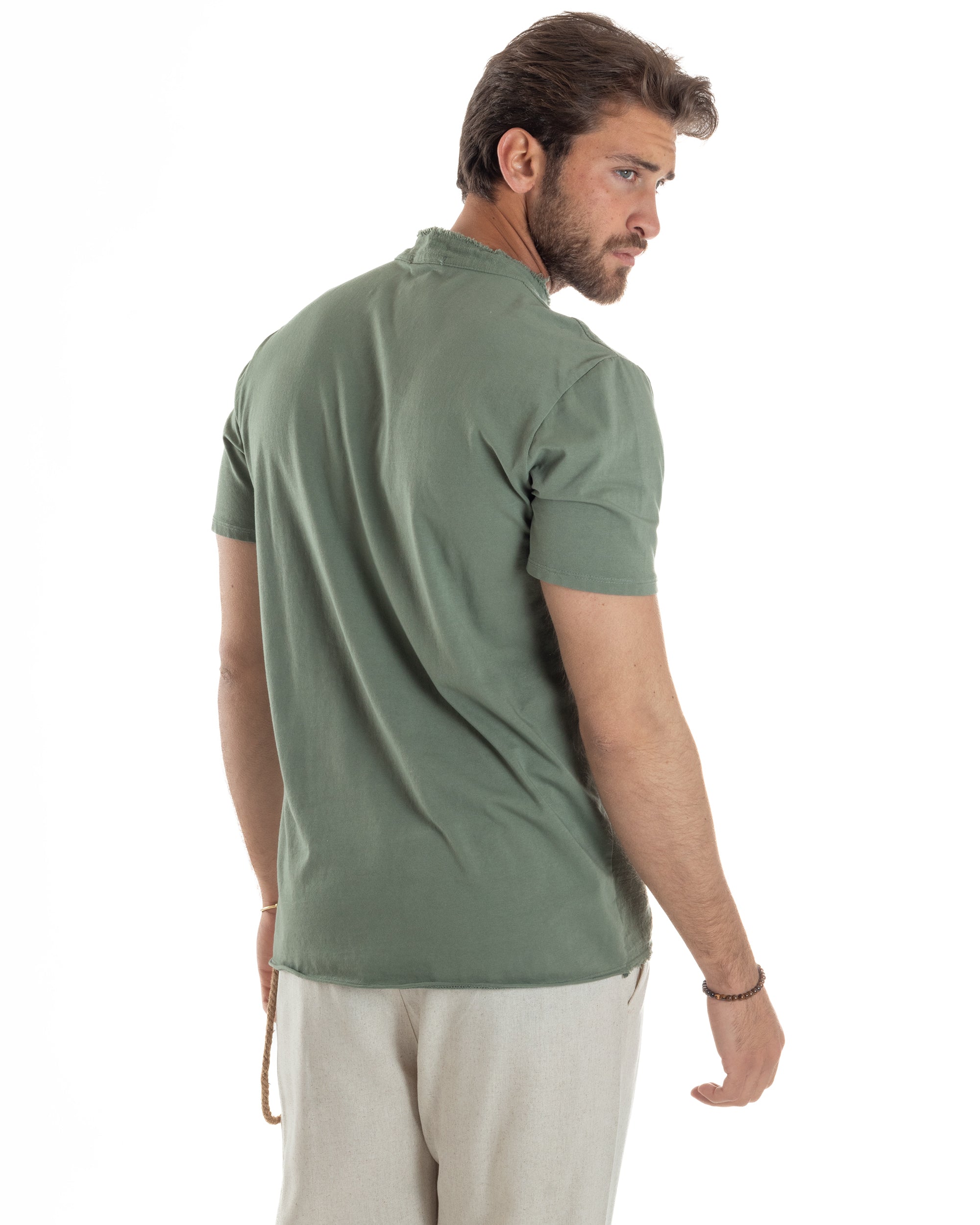 T-shirt Serafino Taglio Vivo Regular Fit TS3141A