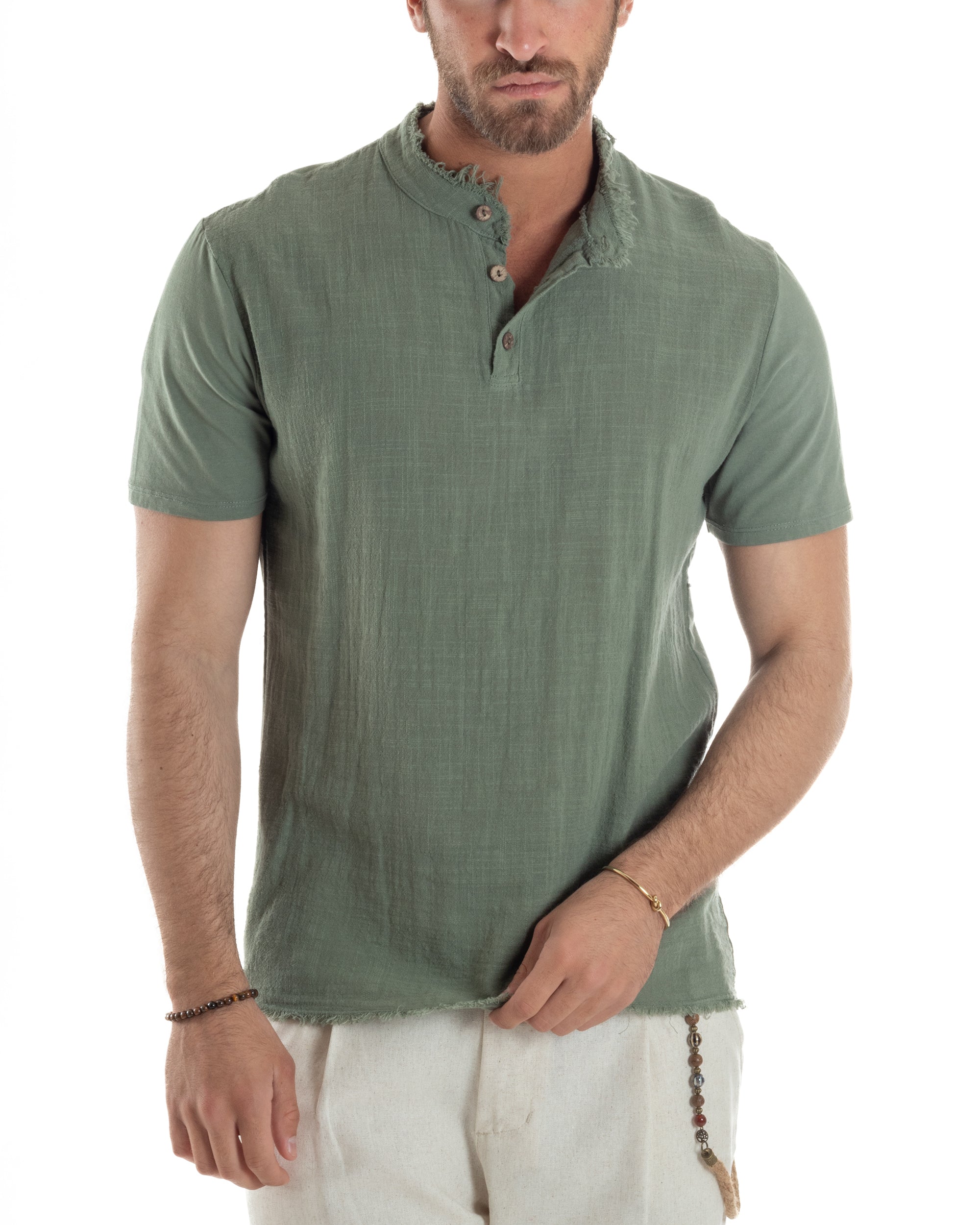 T-shirt Serafino Taglio Vivo Regular Fit TS3141A