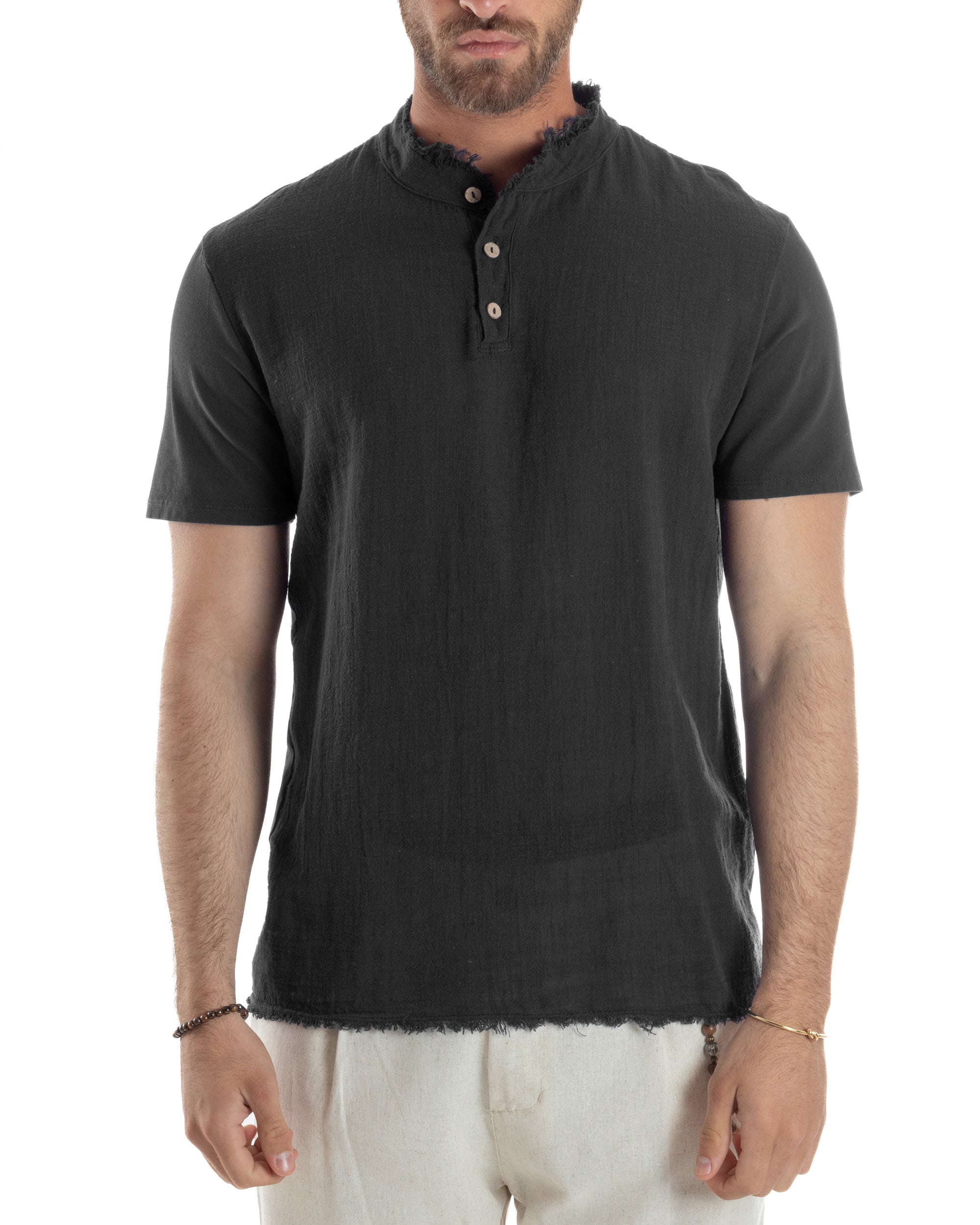 T-shirt Serafino Taglio Vivo Regular Fit TS3143A