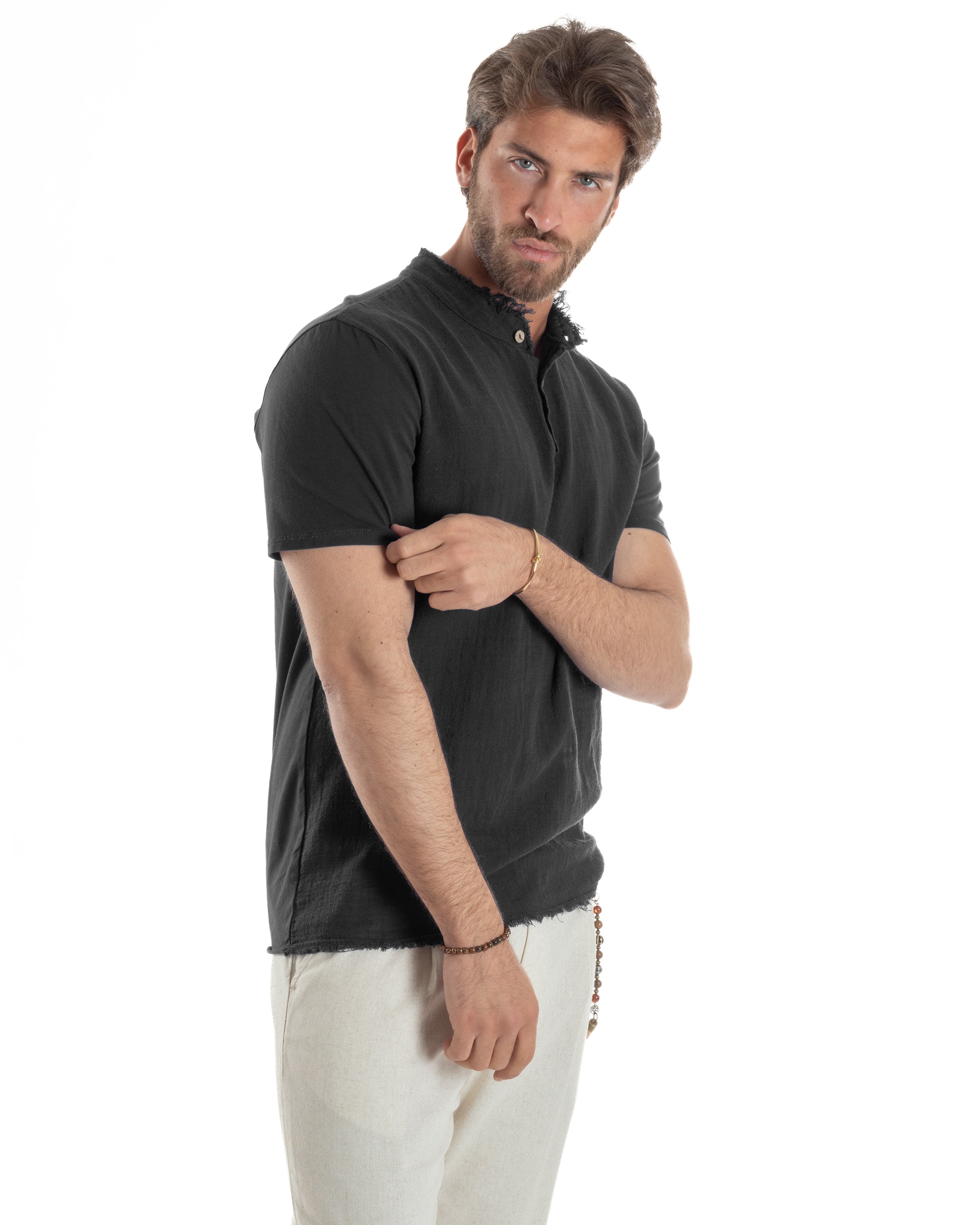 T-shirt Serafino Taglio Vivo Regular Fit TS3143A