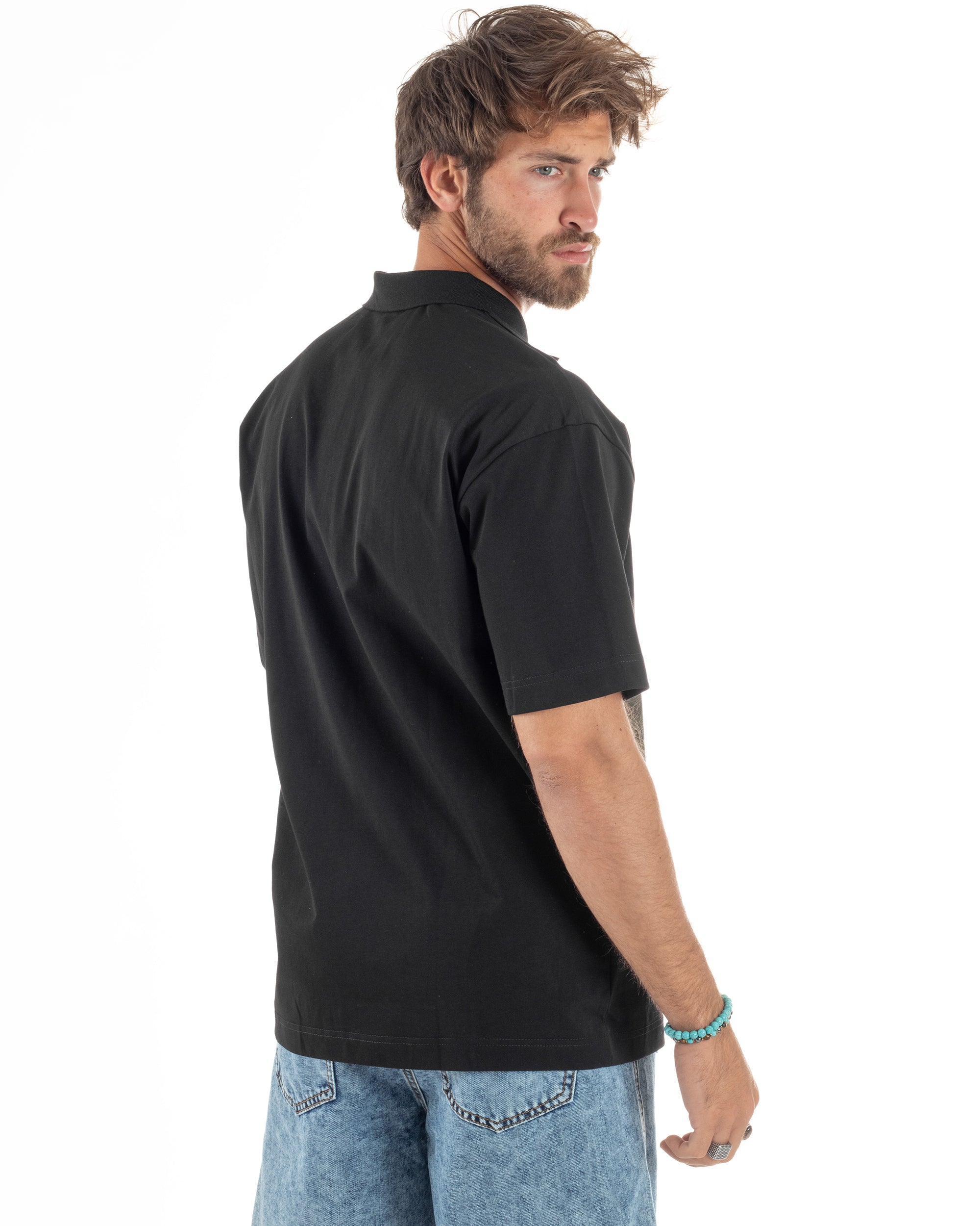 T-shirt Oversize Cotone Polo Sfumata TS3176A