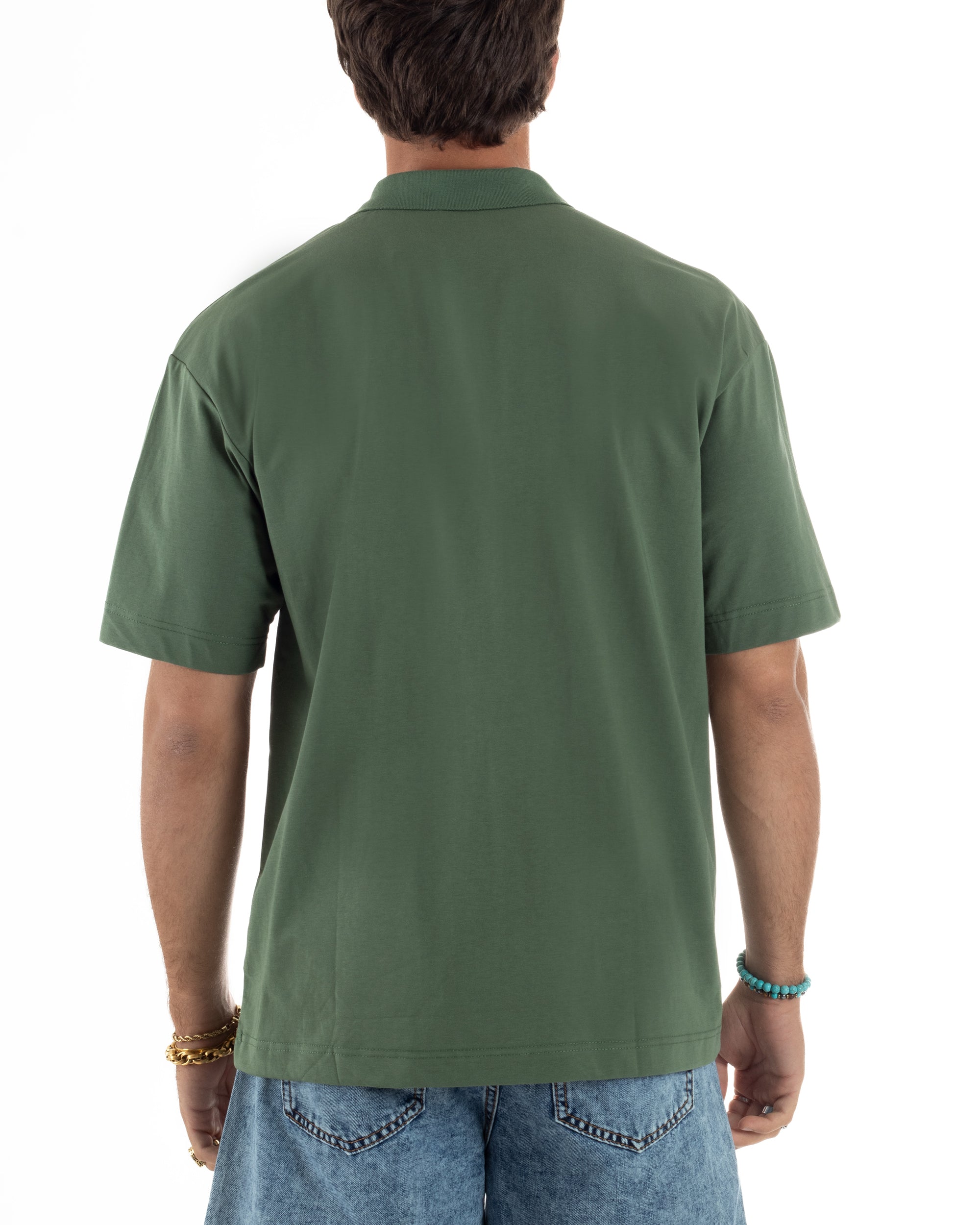 T-shirt Oversize Cotone Polo Sfumata TS3177A