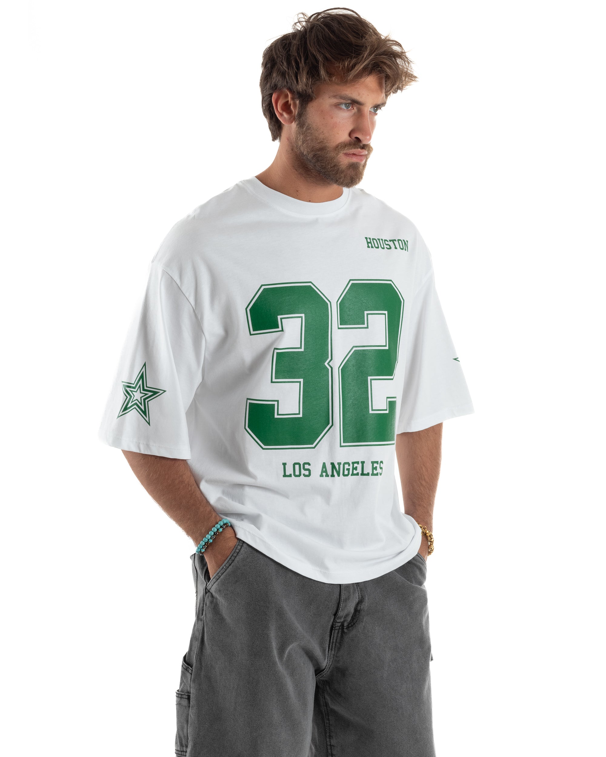 T-shirt Cropped Oversize Stampa TS3178A