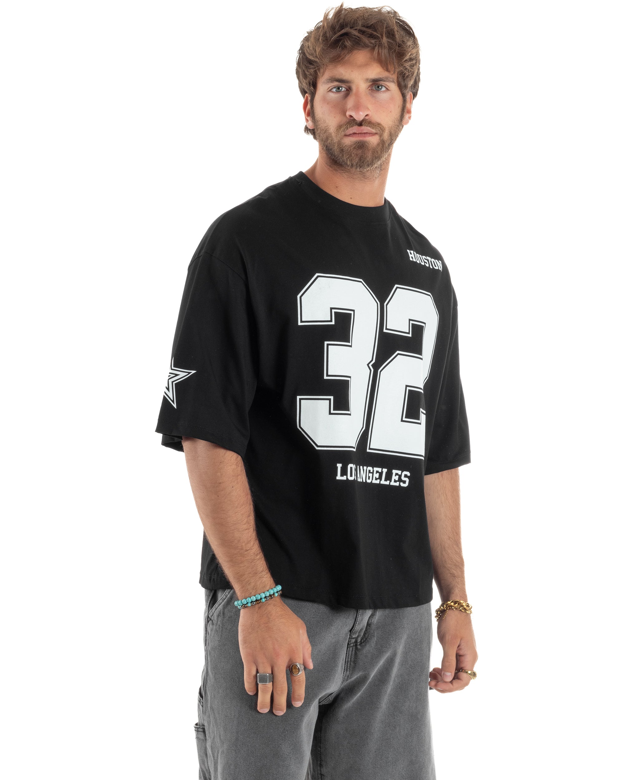 T-shirt Cropped Oversize Stampa TS3179A