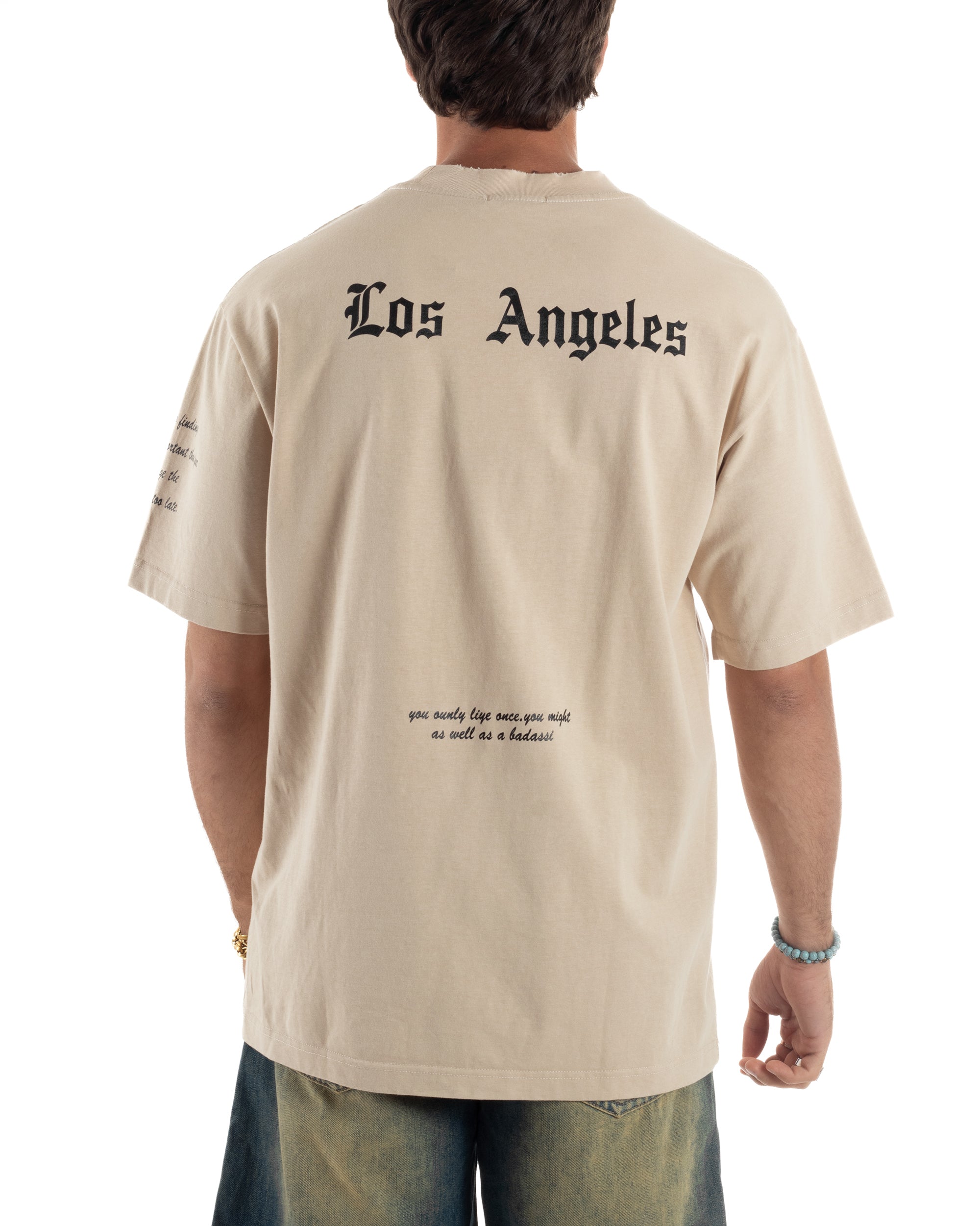 T-shirt Oversize Scritte Cotone TS3183A