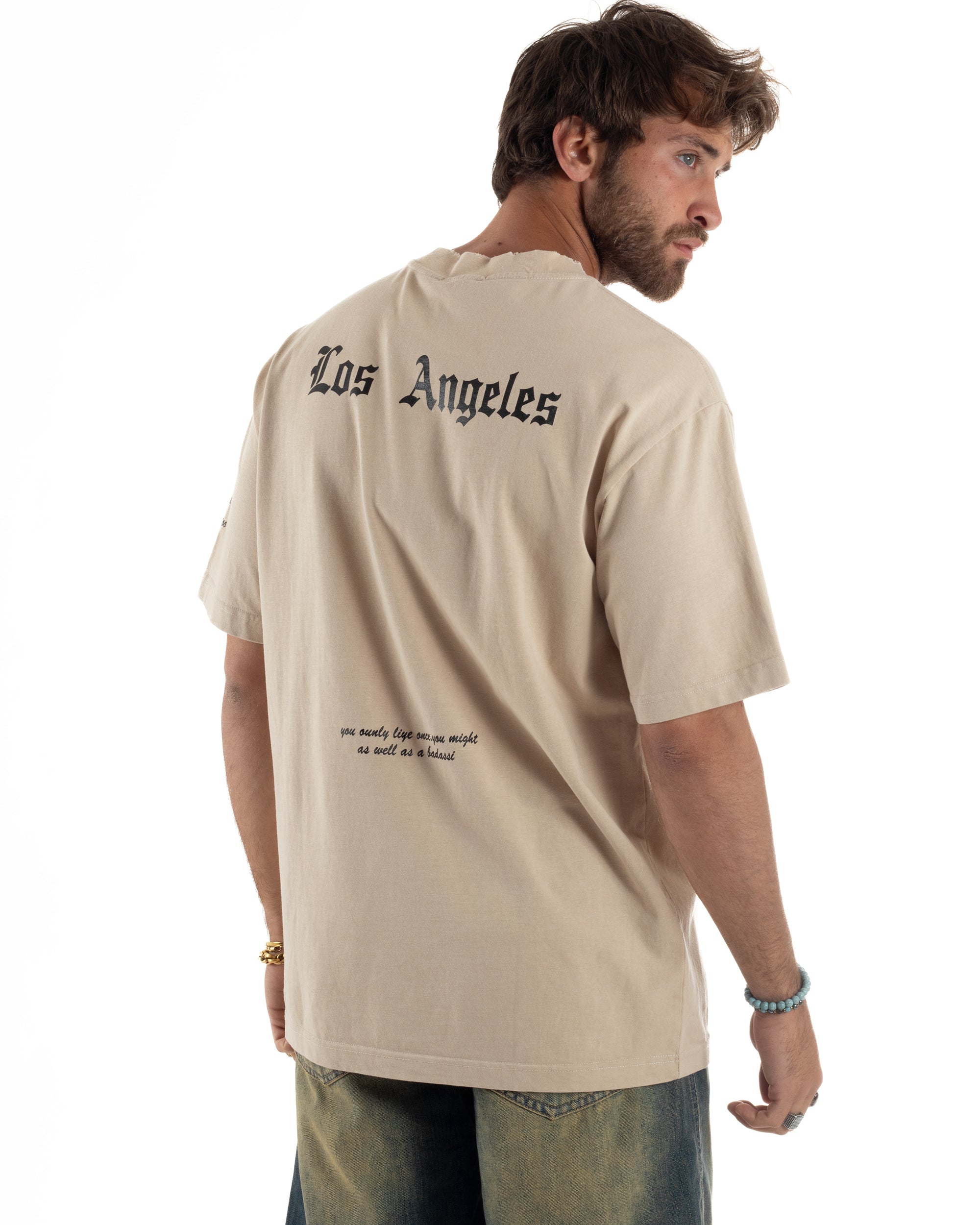 T-shirt Oversize Scritte Cotone TS3183A