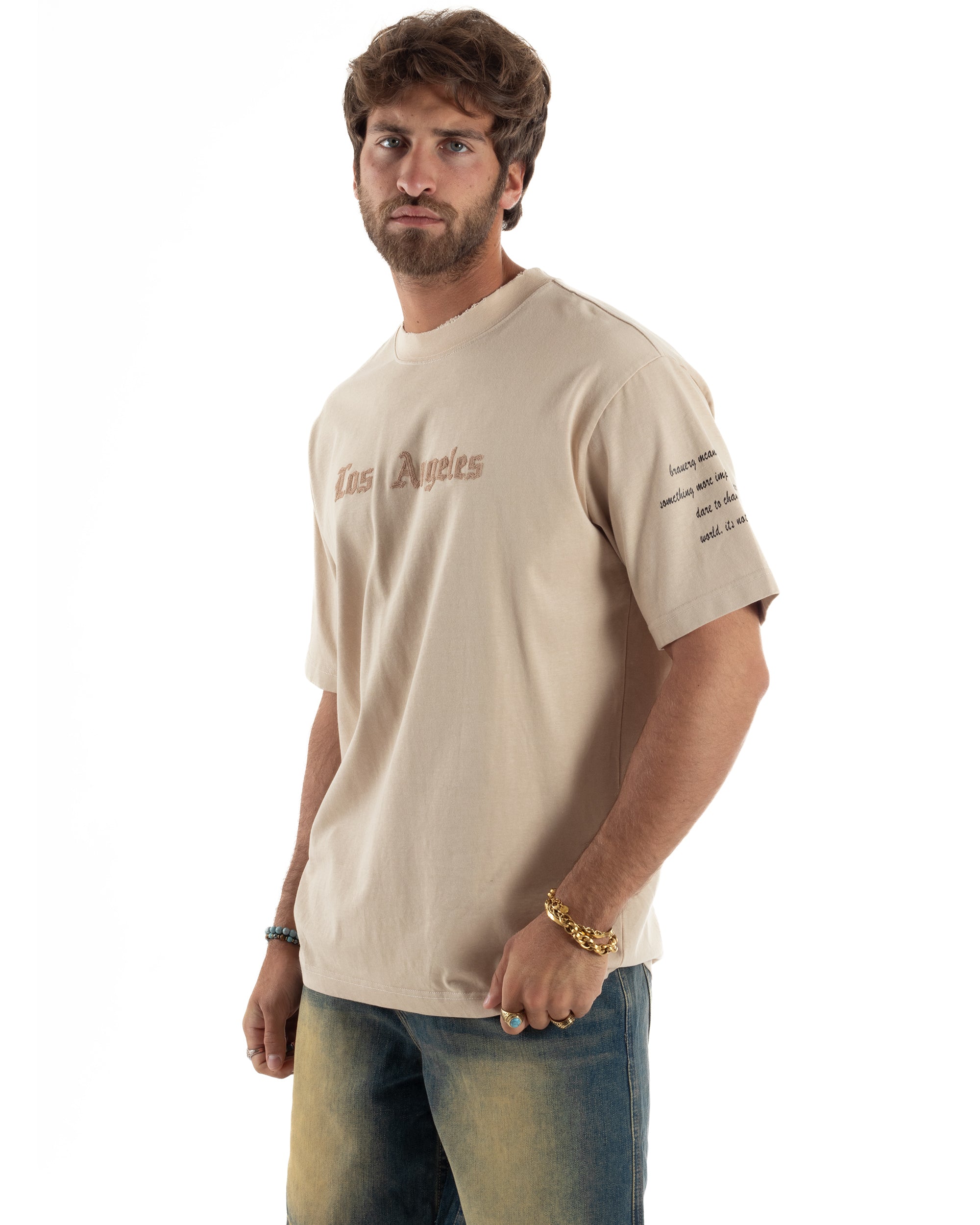 T-shirt Oversize Scritte Cotone TS3183A