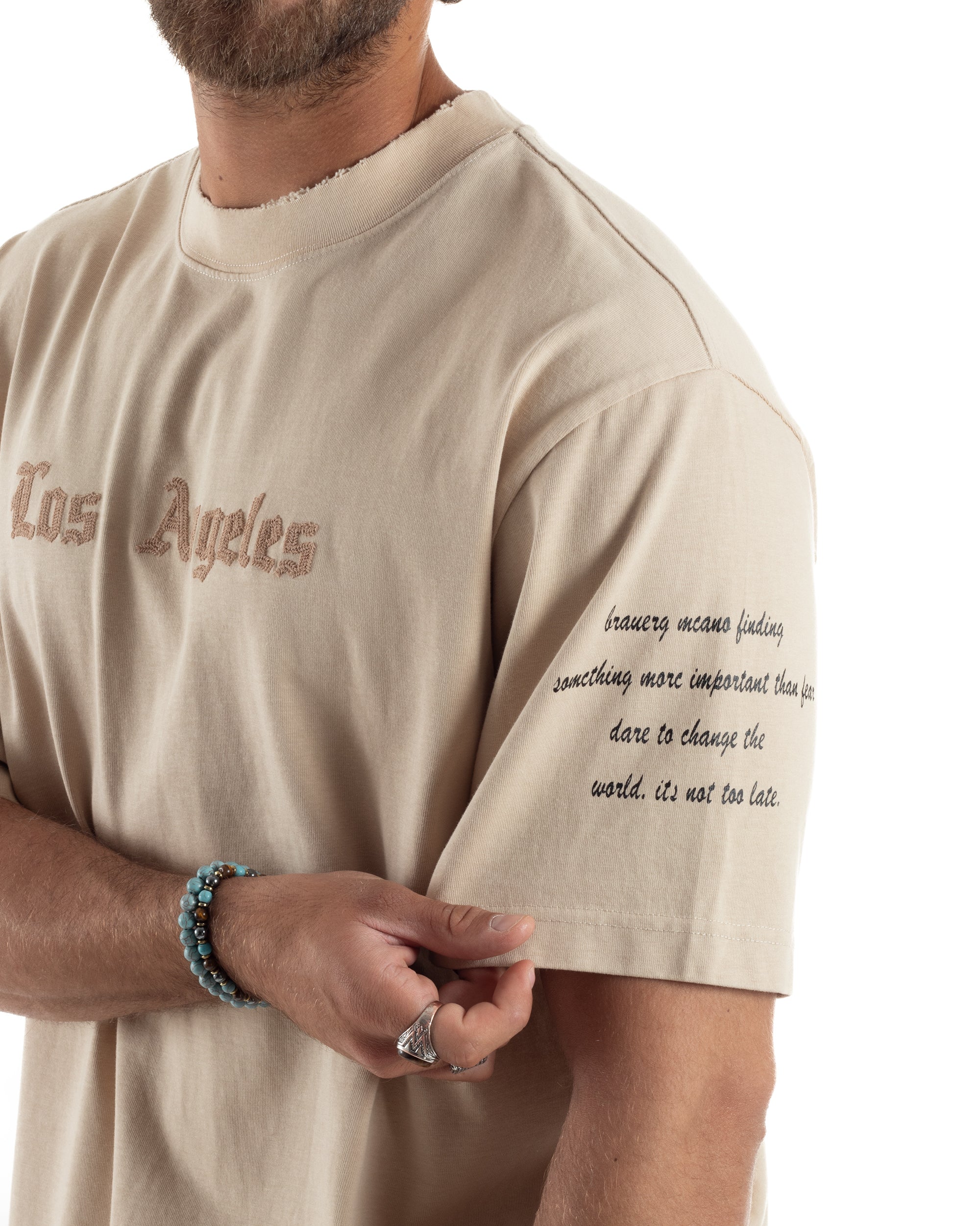 T-shirt Oversize Scritte Cotone TS3183A