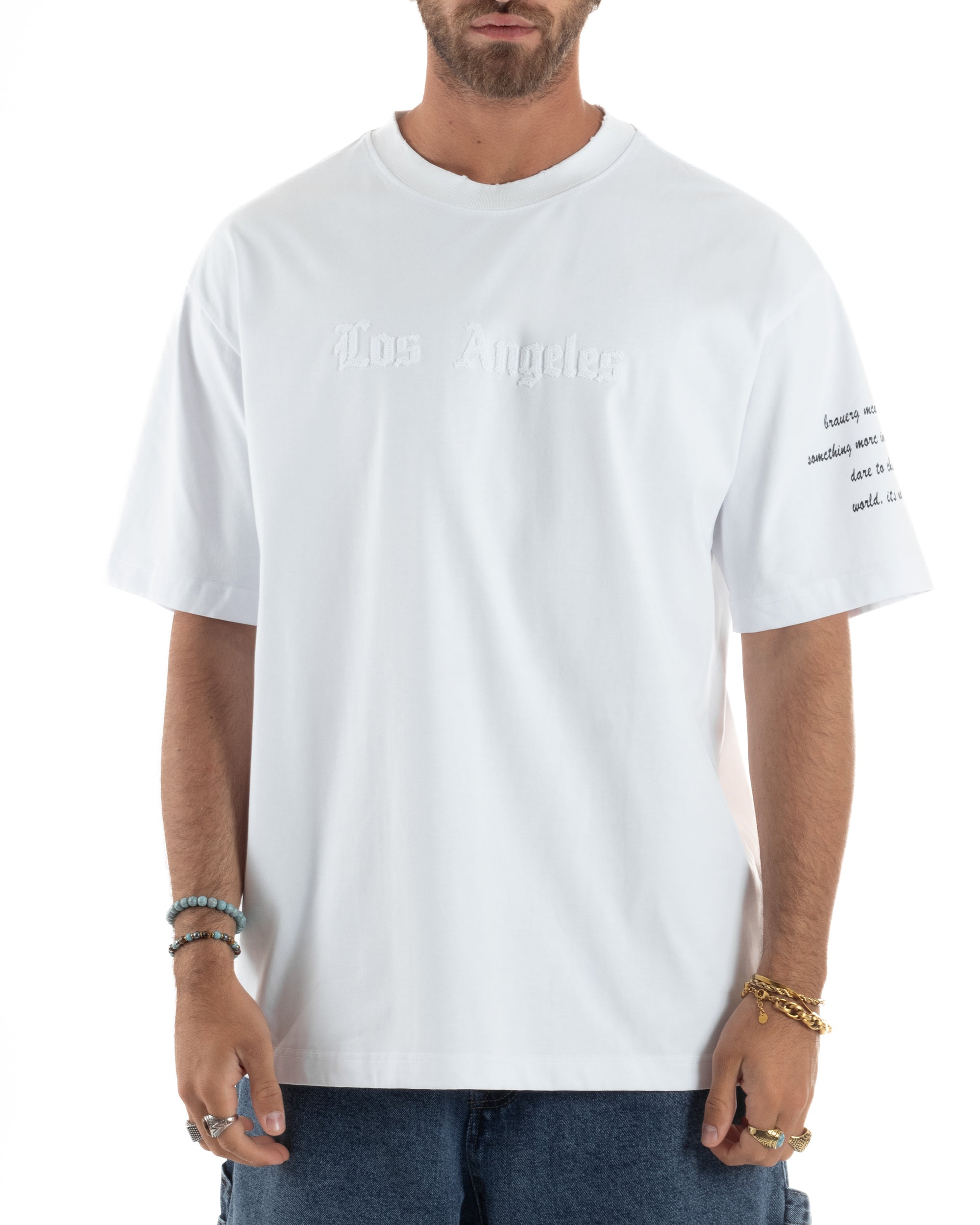 T-shirt Oversize Scritte Cotone TS3184A