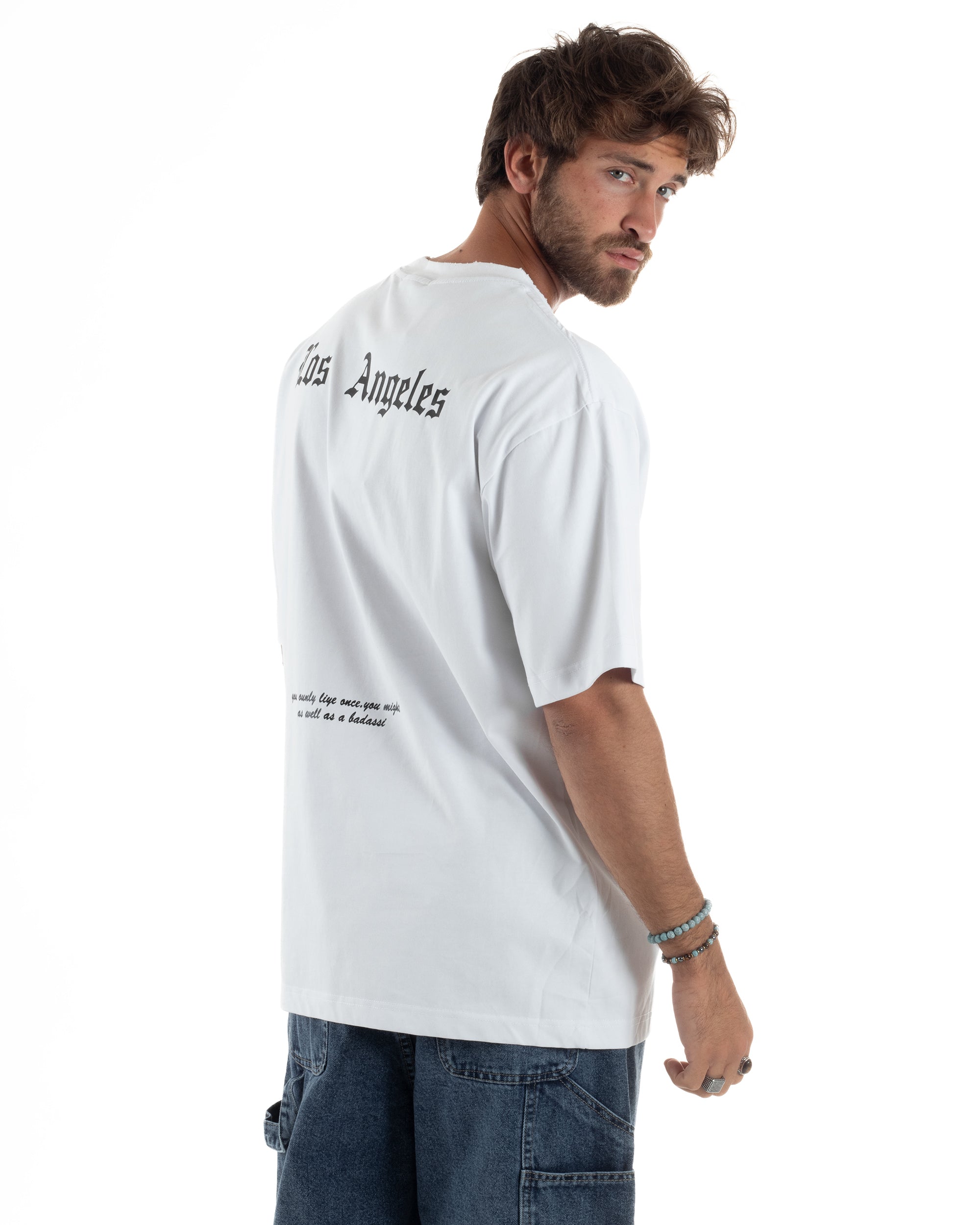 T-shirt Oversize Scritte Cotone TS3184A