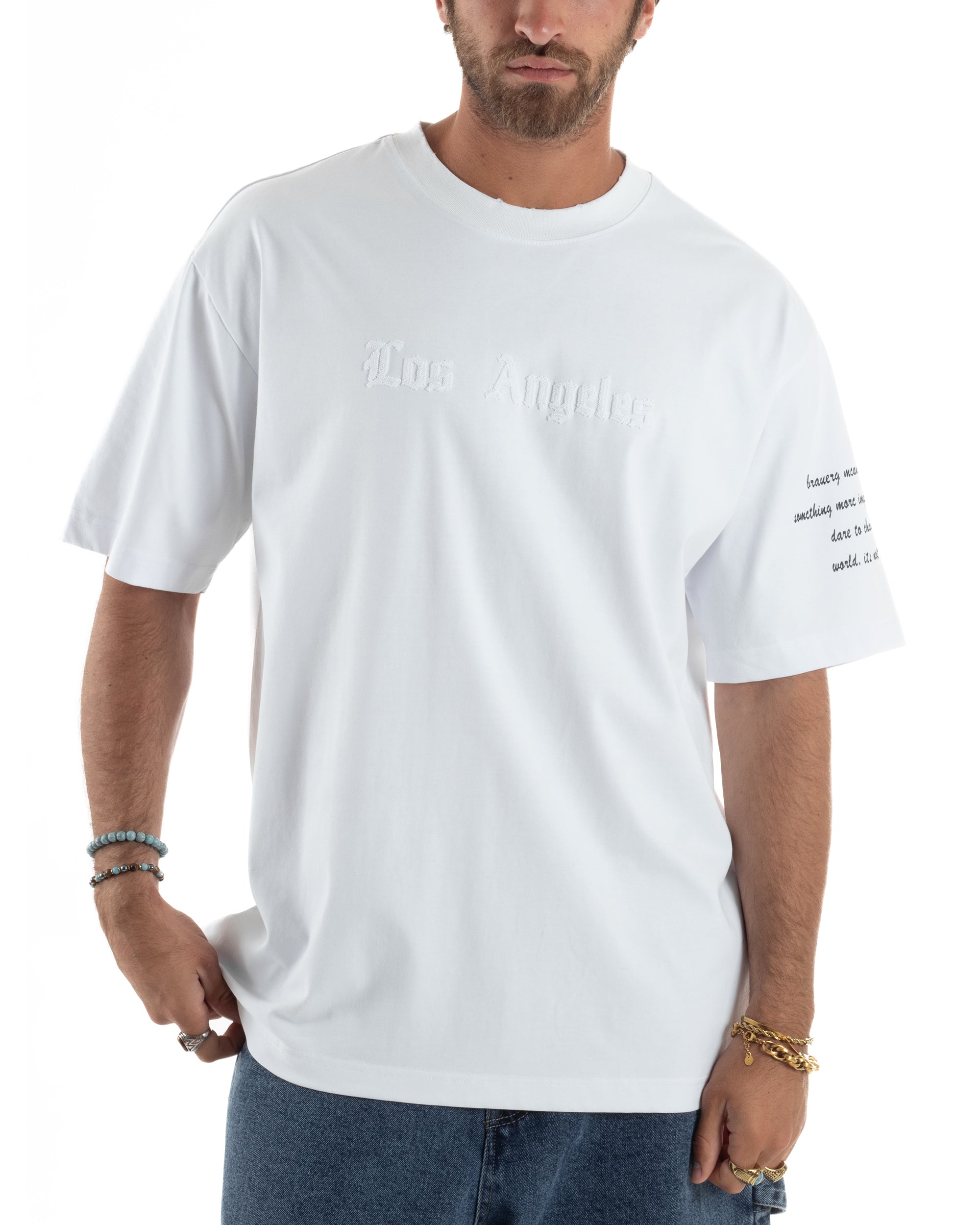 T-shirt Oversize Scritte Cotone TS3184A