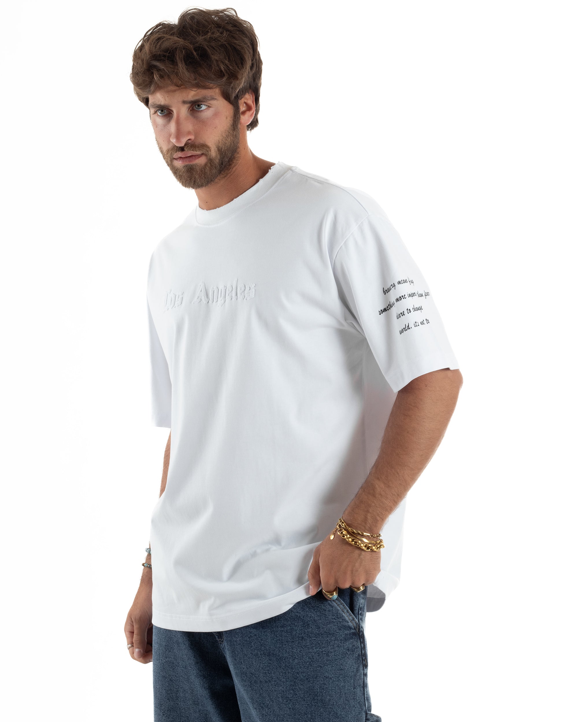 T-shirt Oversize Scritte Cotone TS3184A