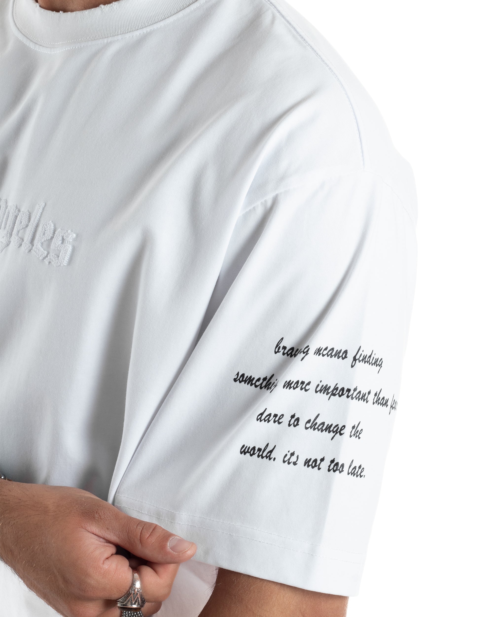 T-shirt Oversize Scritte Cotone TS3184A