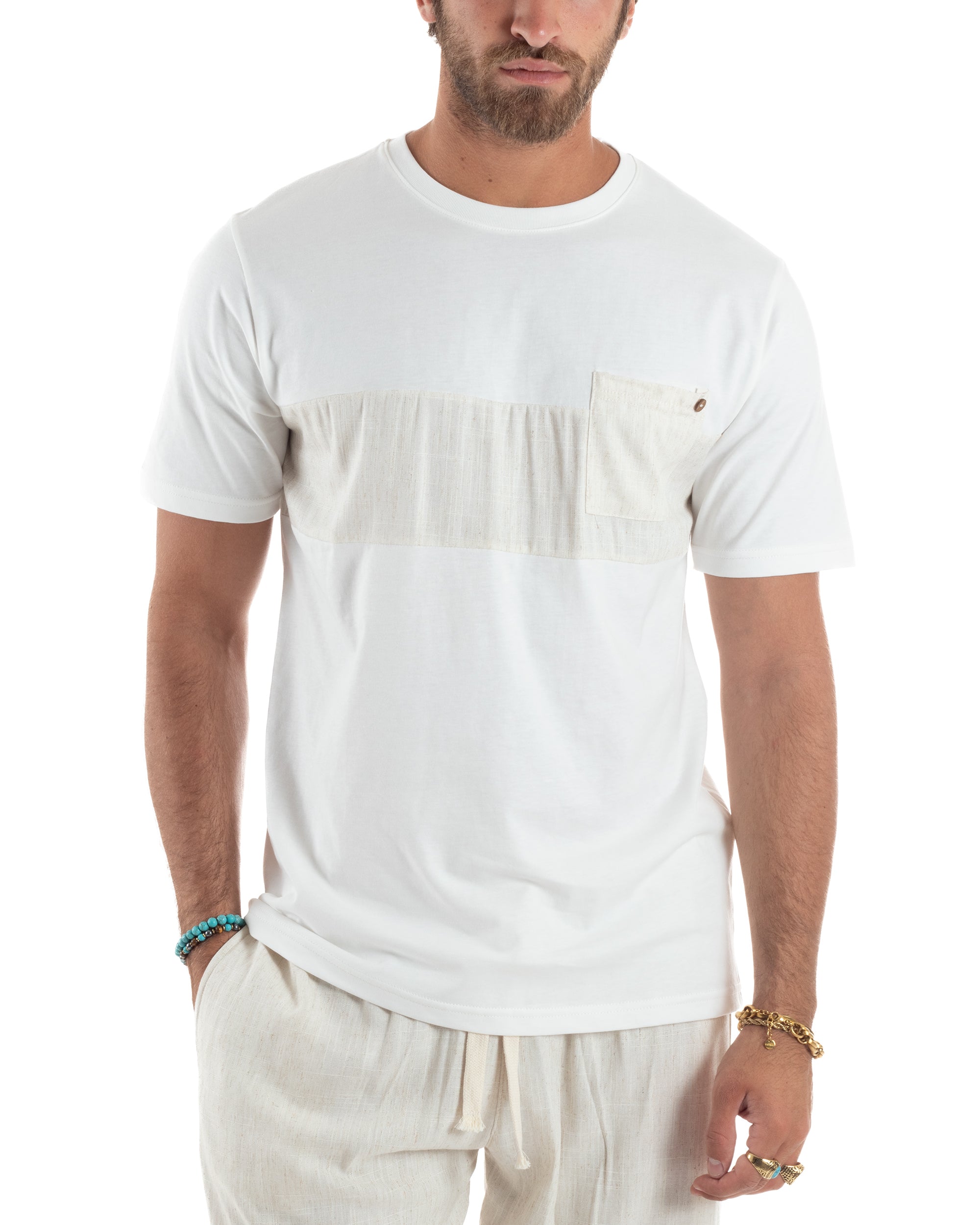 T-shirt Cotone Taschino Slim Fit TS3189A