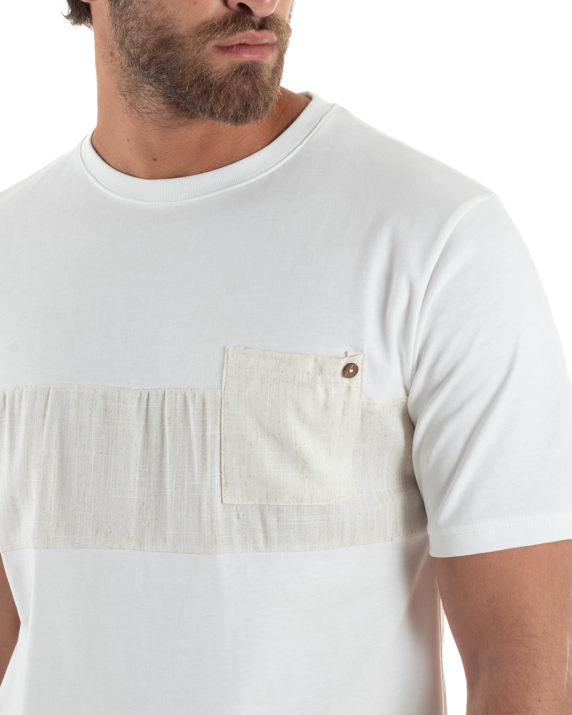 T-shirt Cotone Taschino Slim Fit TS3189A