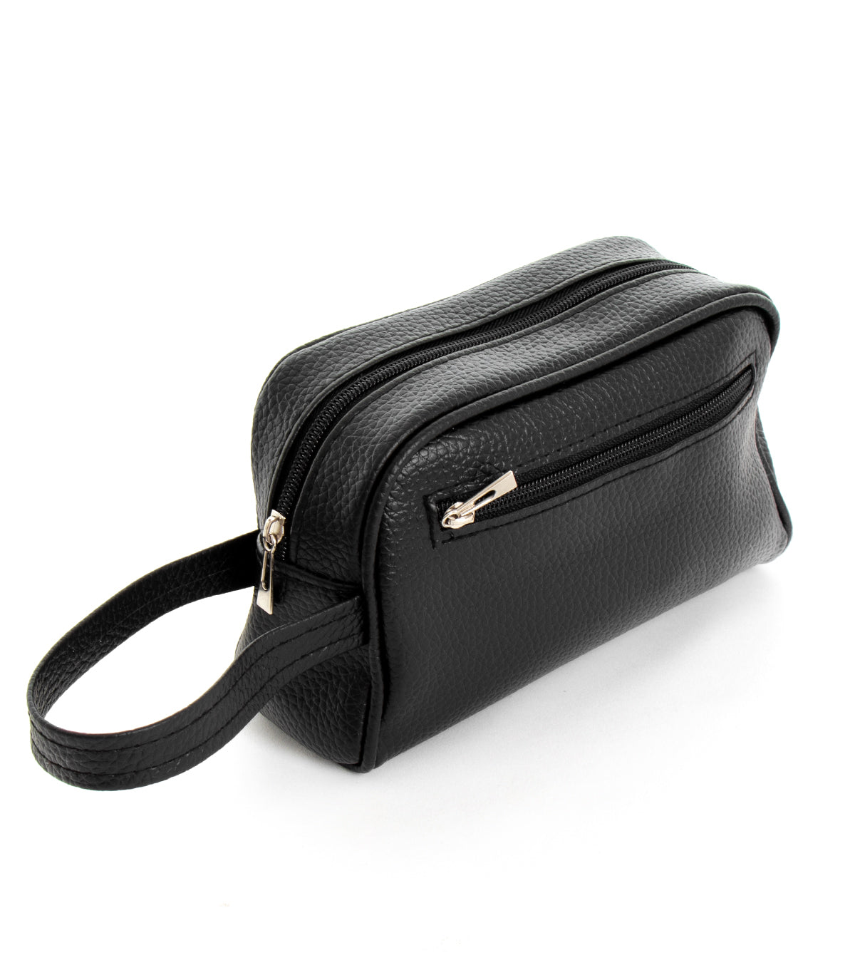 Borsa Borsello Borsetta Pochette a Mano Uomo Unisex Ecopelle Casual Nero Zip GIOSAL-ZU1035A