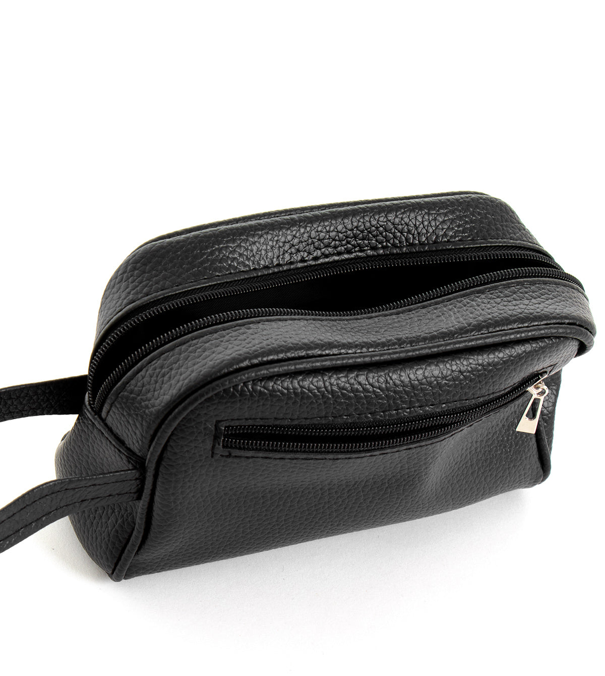 Borsa Borsello Borsetta Pochette a Mano Uomo Unisex Ecopelle Casual Nero Zip GIOSAL-ZU1035A