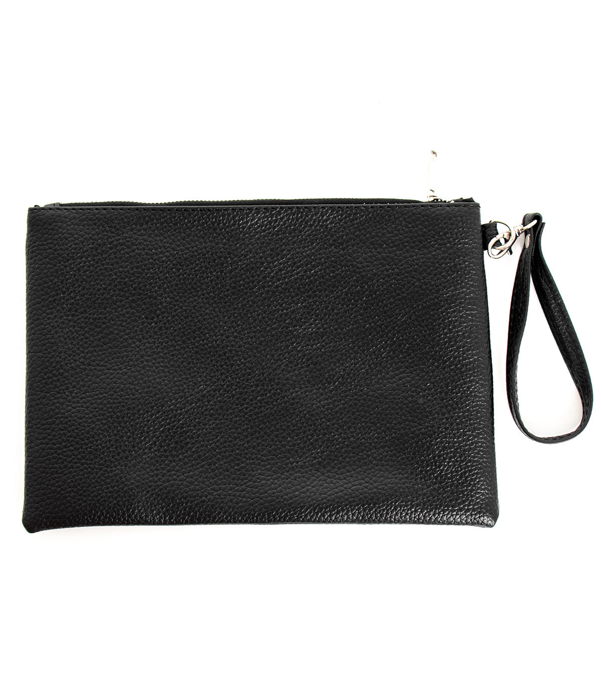 Borsa Borsello Borsetta Pochette a Mano Uomo Unisex Ecopelle Casual Nero Zip GIOSAL-ZU1056A