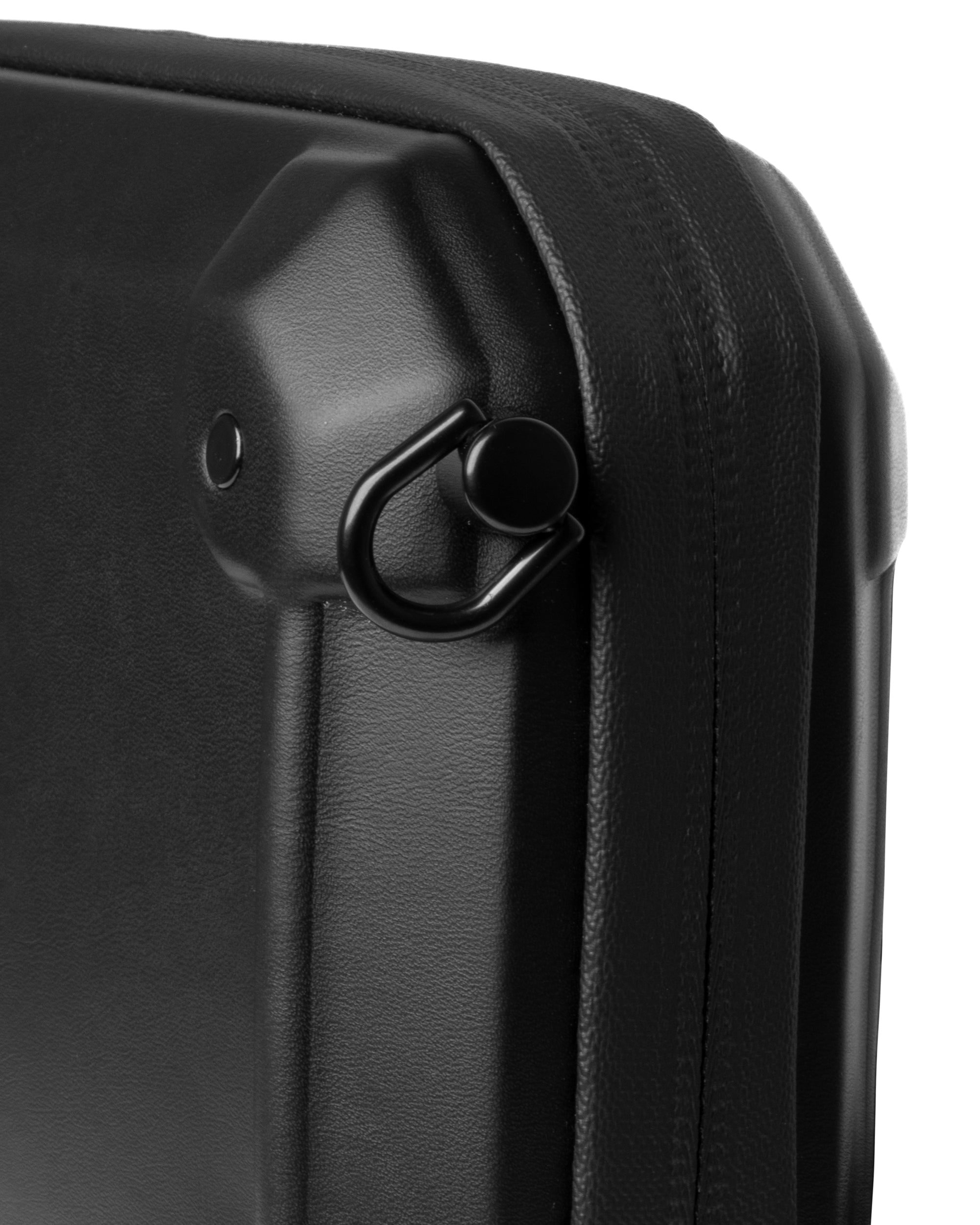 Borsa Unisex a Tracolla Borsello Rigido In Ecopelle Borsetta Con Tasche Interne Pochette Uomo Con Zip Casual Basic Tinta Unita Nero GIOSAL-ZU1119A