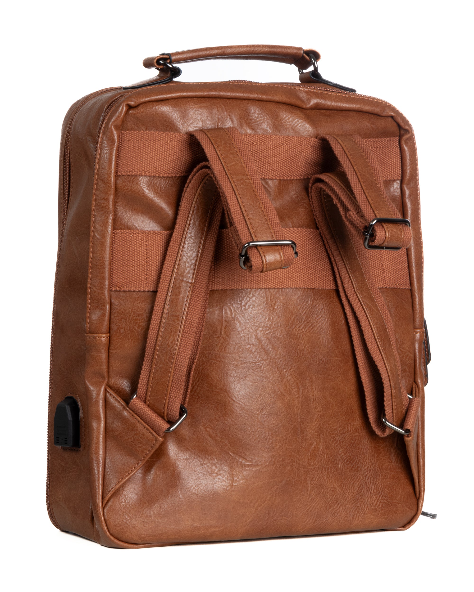 Zaino elegante moderno uomo unisex business travel ecopelle cuoio GIOSAL-ZU1142A