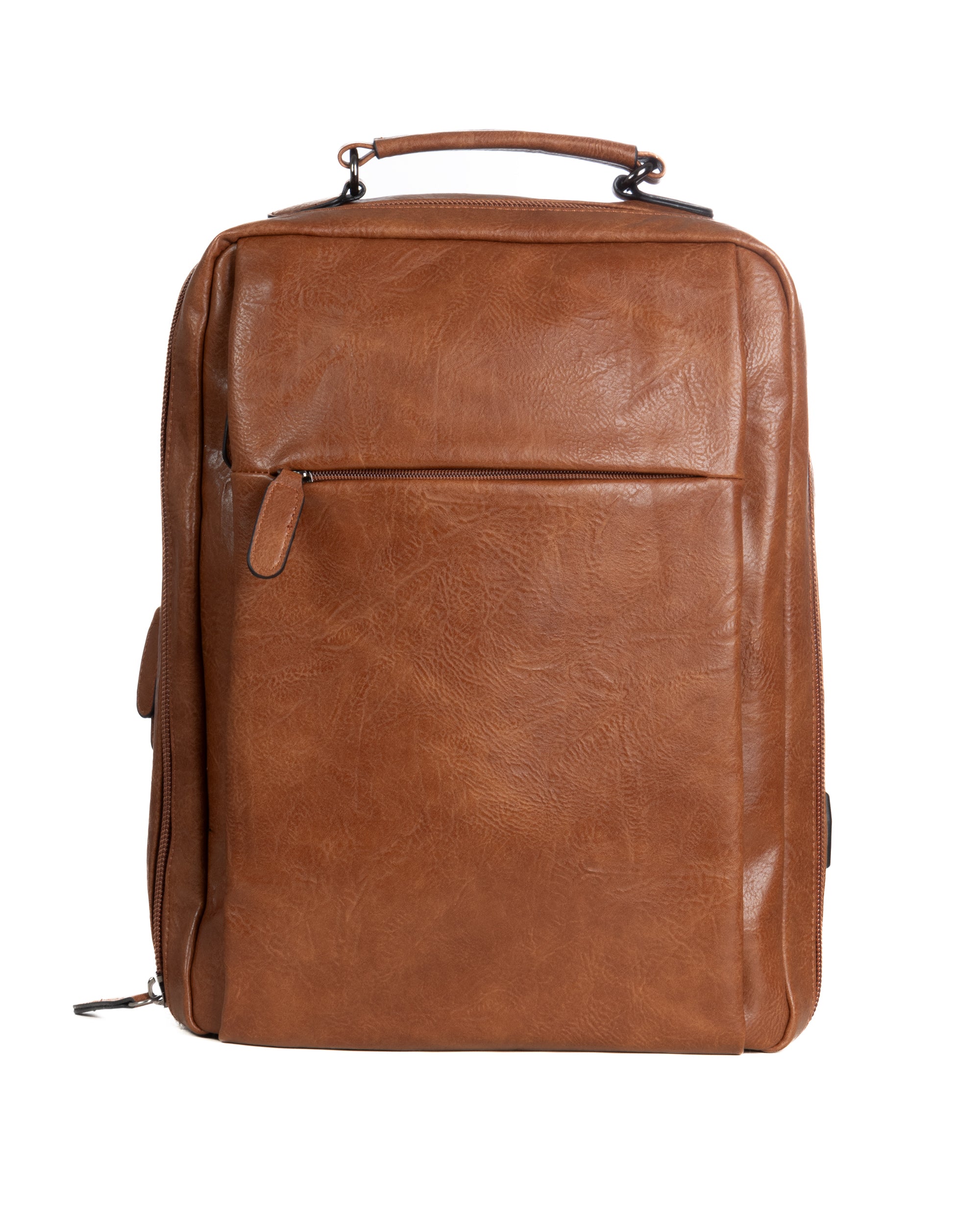 Zaino elegante moderno uomo unisex business travel ecopelle cuoio GIOSAL-ZU1142A
