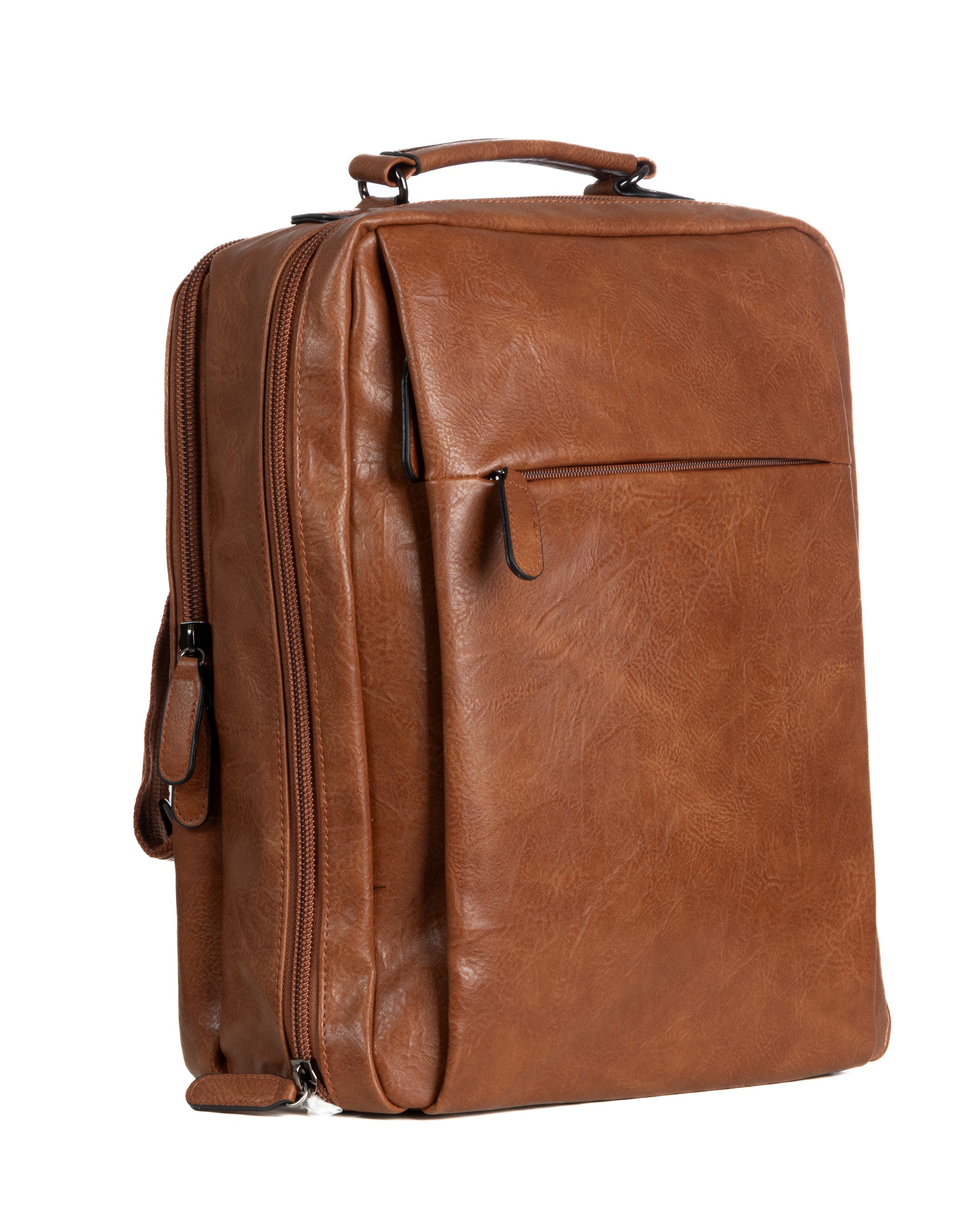 Zaino elegante moderno uomo unisex business travel ecopelle cuoio GIOSAL-ZU1142A