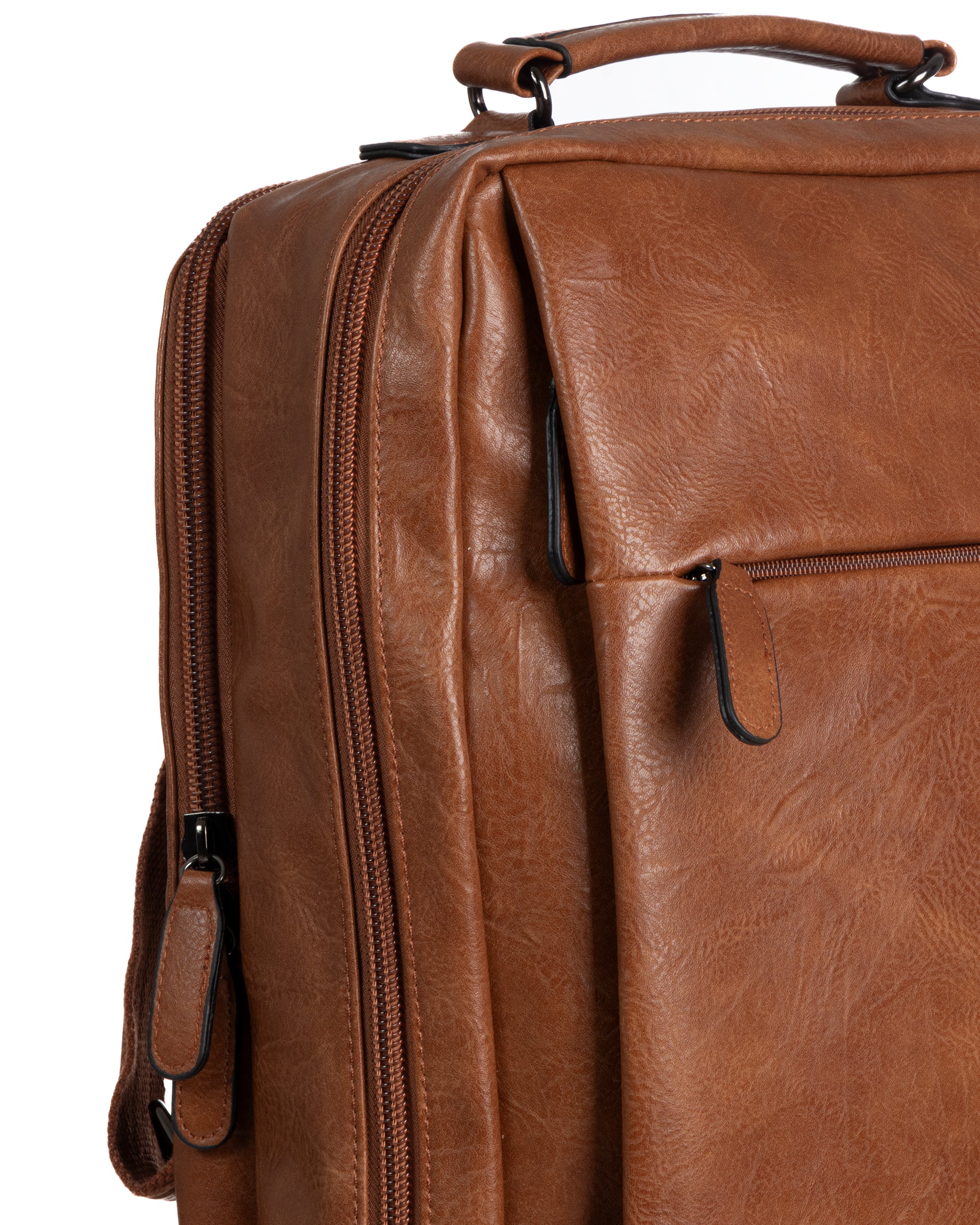 Zaino elegante moderno uomo unisex business travel ecopelle cuoio GIOSAL-ZU1142A