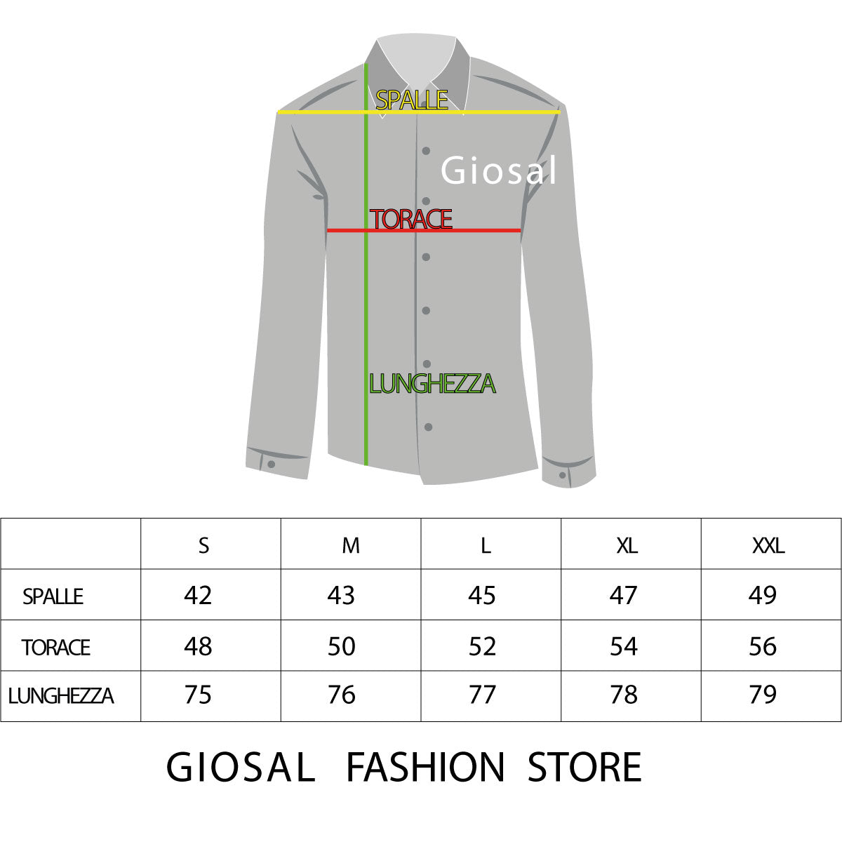 Camicia Uomo Collo Coreano Nero Manica Lunga Slim Fit Casual Cotone GIOSAL-C1244A