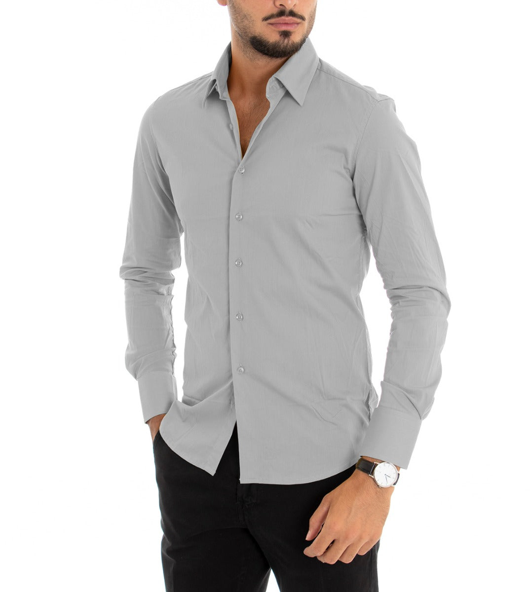 Camicia slim outlet uomo